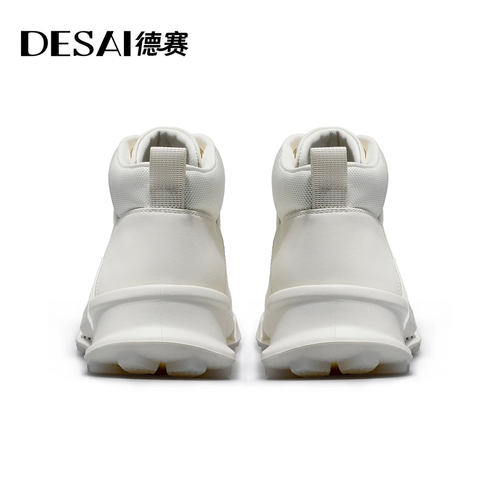 Desai [ Graphene fast heat triple technology ] winter fleece warm casual shoes men's leather sports shoes
