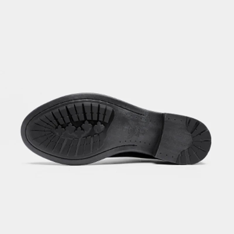 DESAI Men Shoes Dress Genuine Leather Formal Business Work Soft For Man Male Men's Oxford Flats Shoe Large Size For Men Gifts