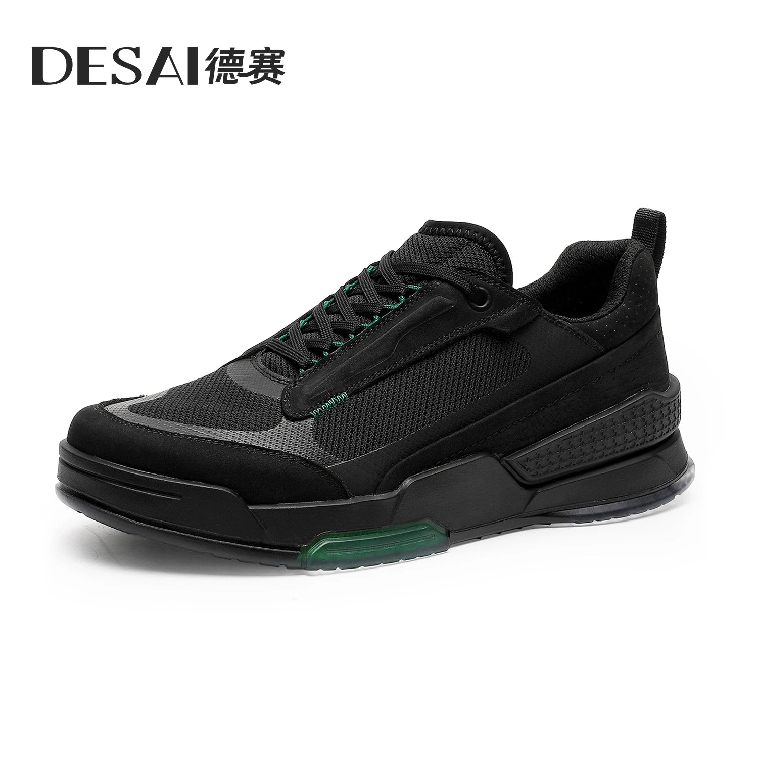 Desai Summer New Sports and Leisure Mesh Shoes Men's Thin Genuine Leather Mesh Surface Breathable Shoes DS20211