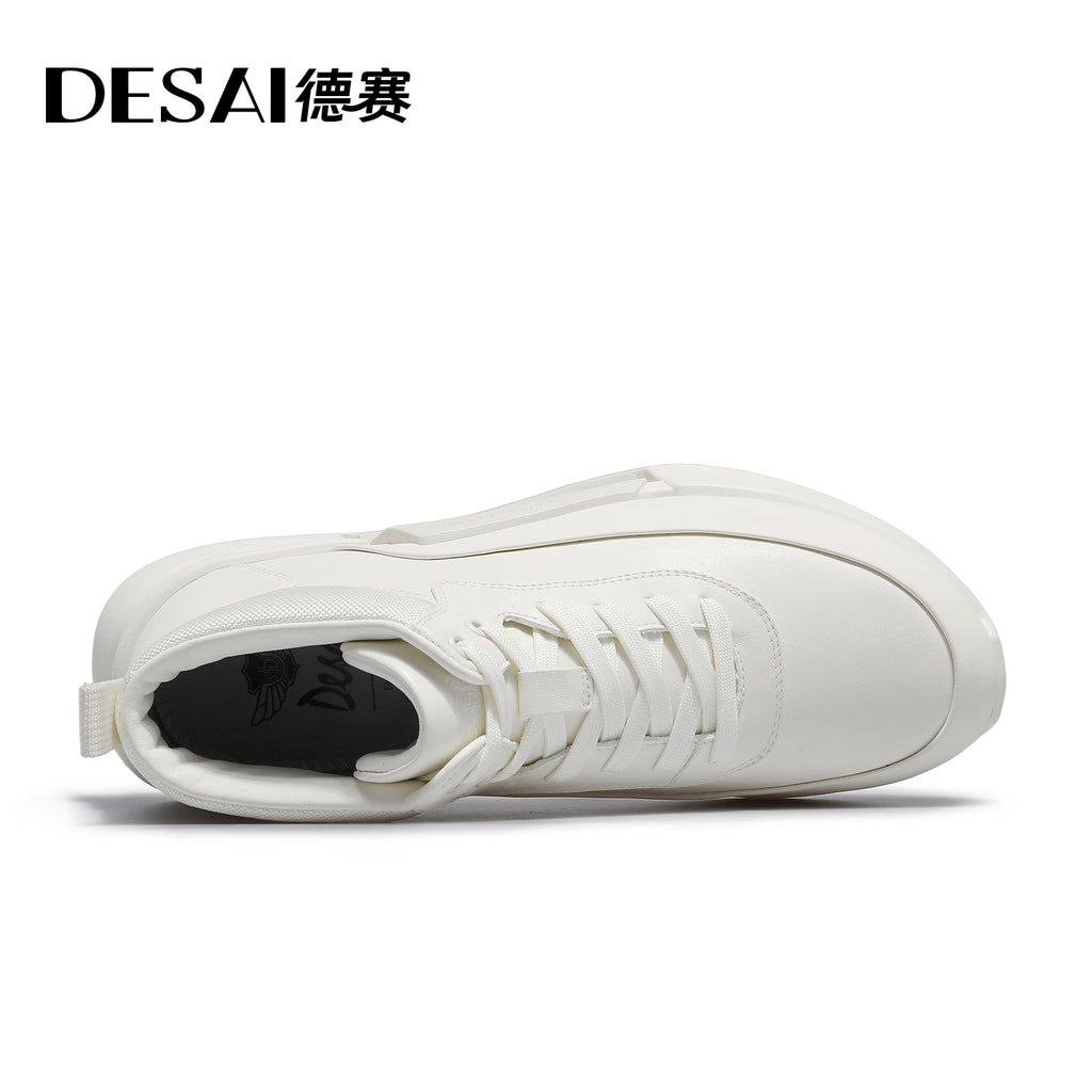 Desai [ Graphene fast heat triple technology ] winter fleece warm casual shoes men's leather sports shoes