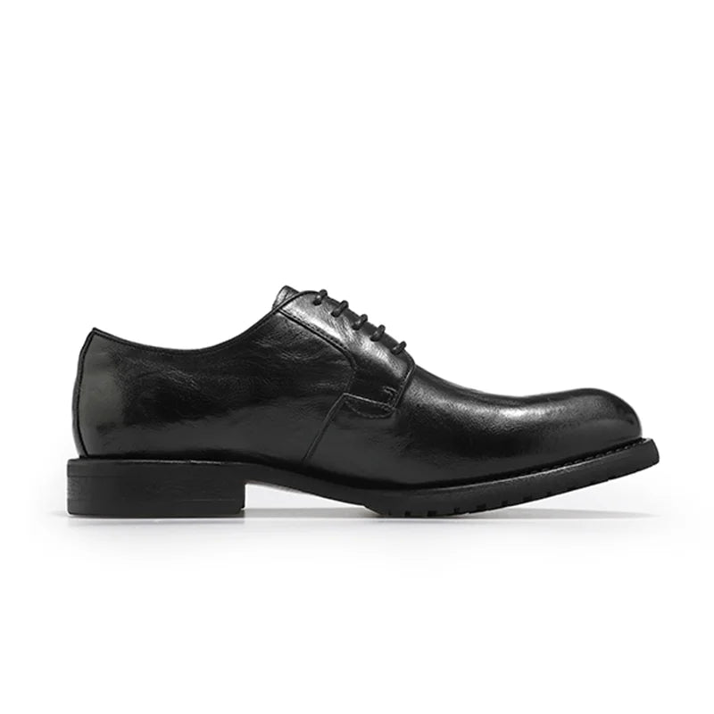 Dolcara leather Derby leather shoes British men's wedding shoes banquet business formal soft sole shoes manual anti-slip shoe