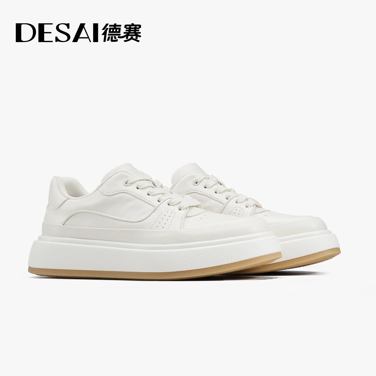 DESAI Genuine leather men's comfortable soft sole casual shoes breathable versatile sports men's shoes