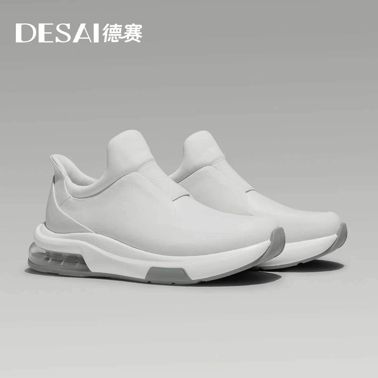 DESAI Slip-on soft sole casual shoes genuine leather sports shoes versatile commuting shoes for men