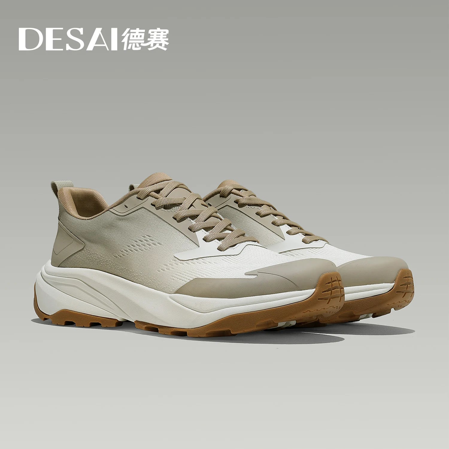 DESAI Breathable and comfortable casual shoes for men; versatile low-top lightweight outdoor sports shoes.