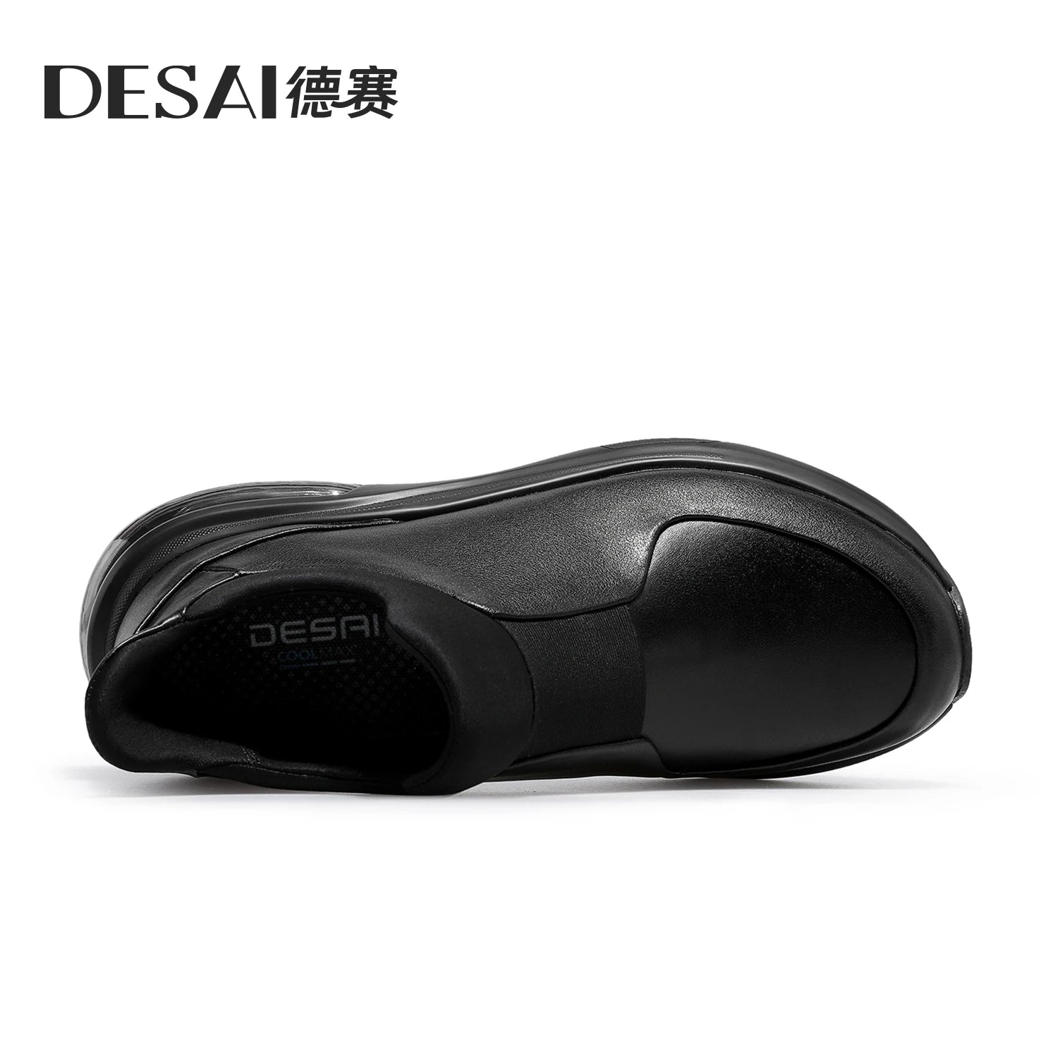 DESAI Slip-on soft sole casual shoes genuine leather sports shoes versatile commuting shoes for men