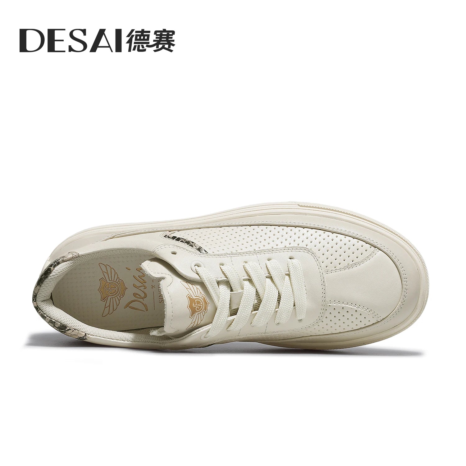 DESAI Leisure board fashion versatile perforated breathable anti-slip trend men's shoes