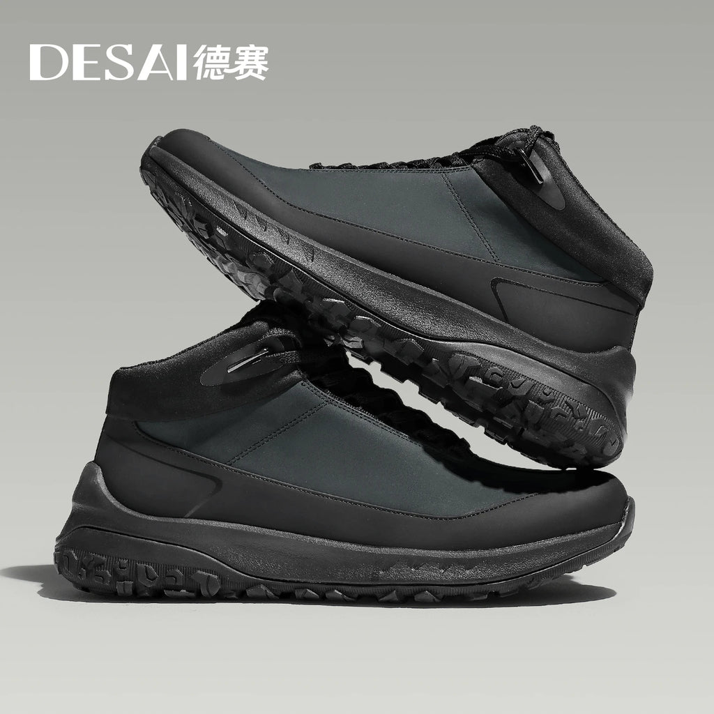 DESAI Water-repellent outdoor thick-soled anti-slip leisure shoes lightweight soft sole comfortable sports shoes for men
