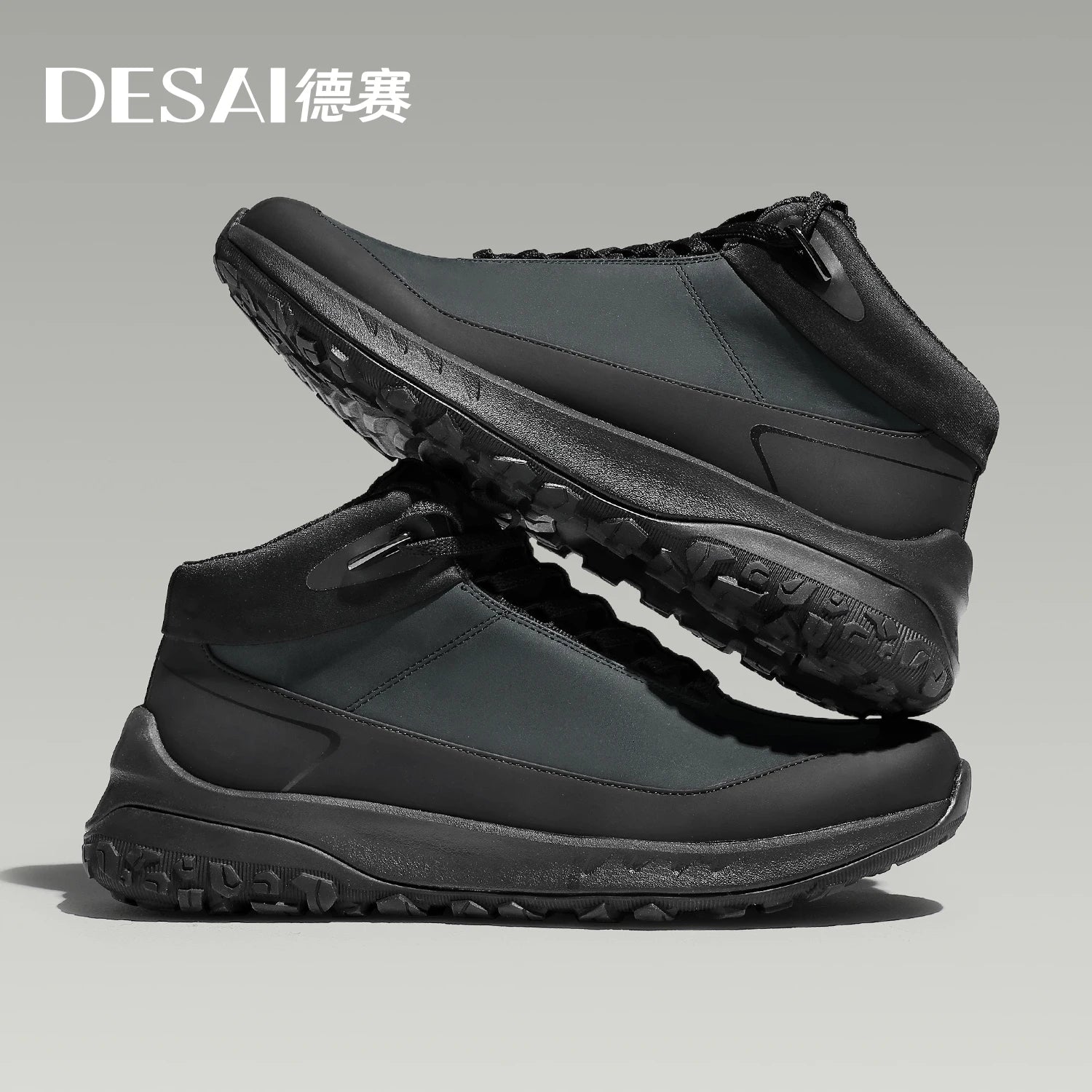 DESAI Water-repellent outdoor thick-soled anti-slip leisure shoes lightweight soft sole comfortable sports shoes for men