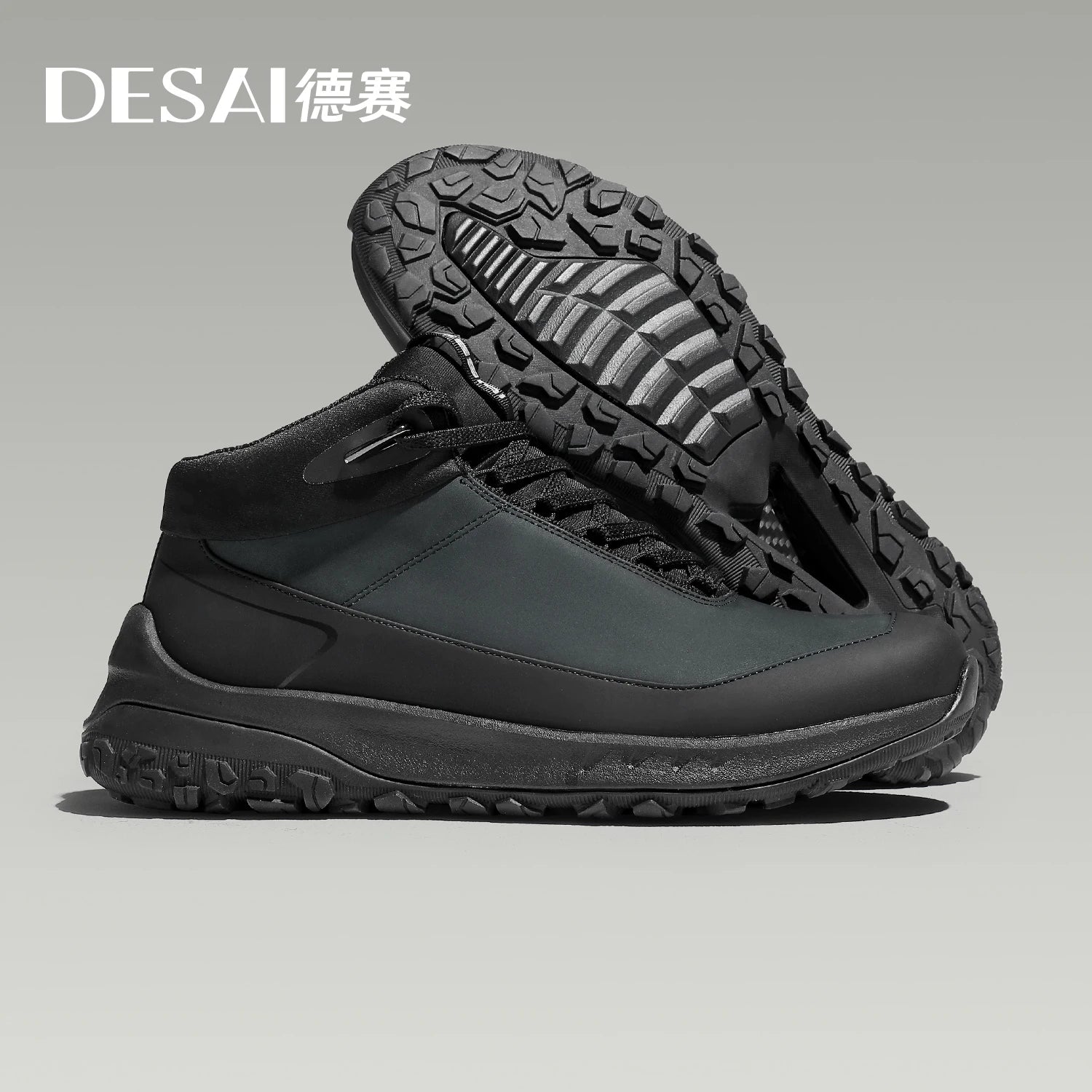 DESAI Water-repellent outdoor thick-soled anti-slip leisure shoes lightweight soft sole comfortable sports shoes for men
