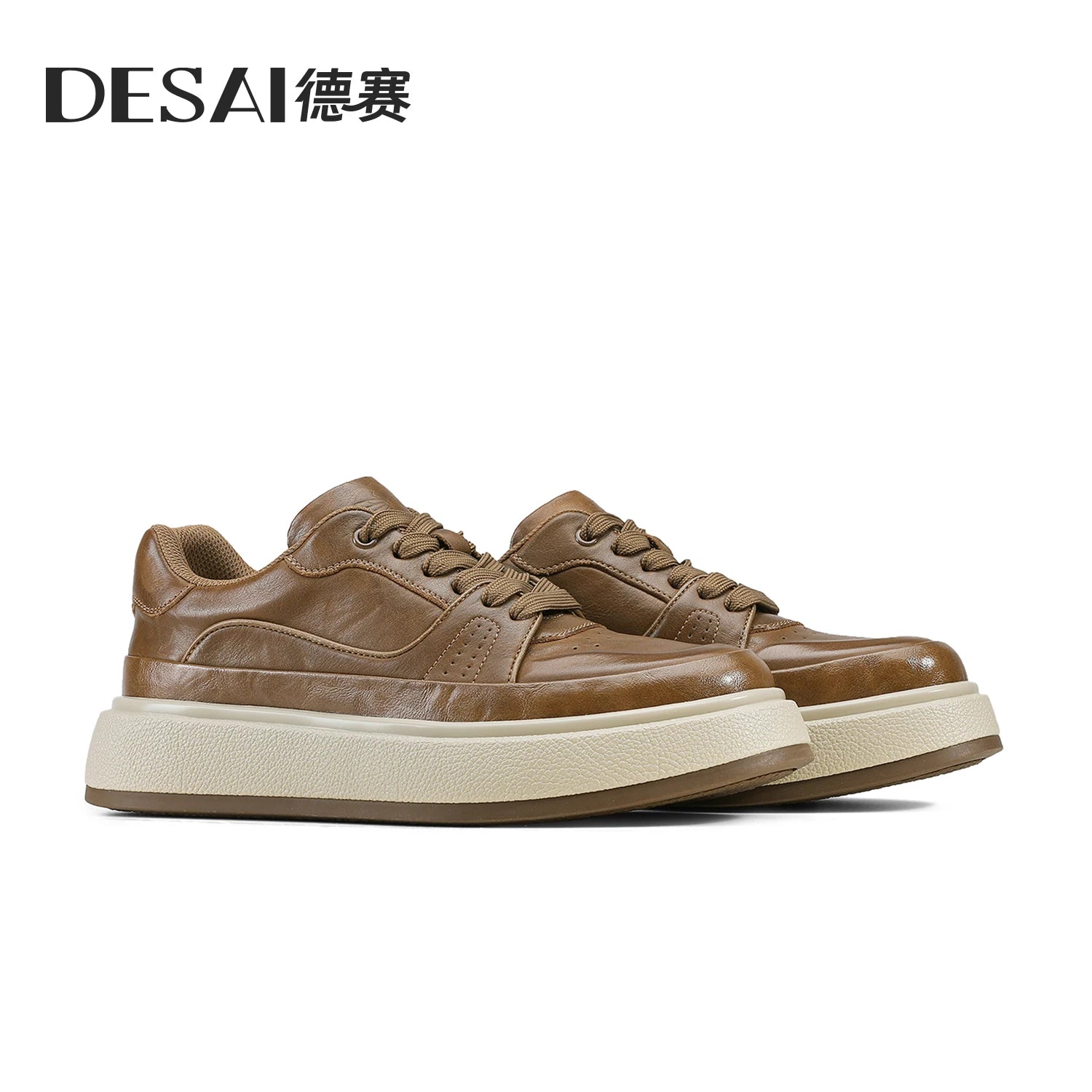 DESAI Genuine leather men's comfortable soft sole casual shoes breathable versatile sports men's shoes