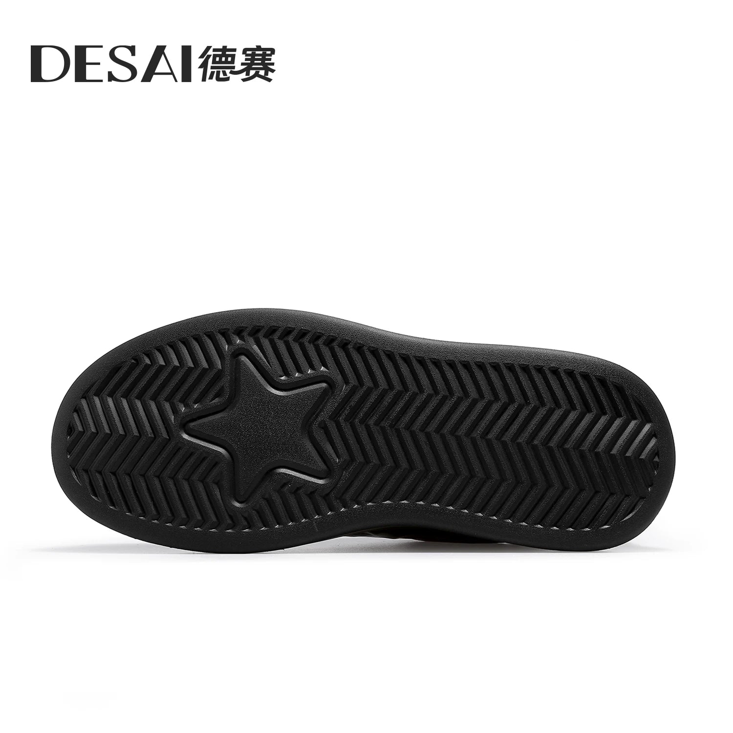 Desai [Lazy man's slip-on lace-free] winter men's shoes leather casual board shoes warm sports walking shoes men