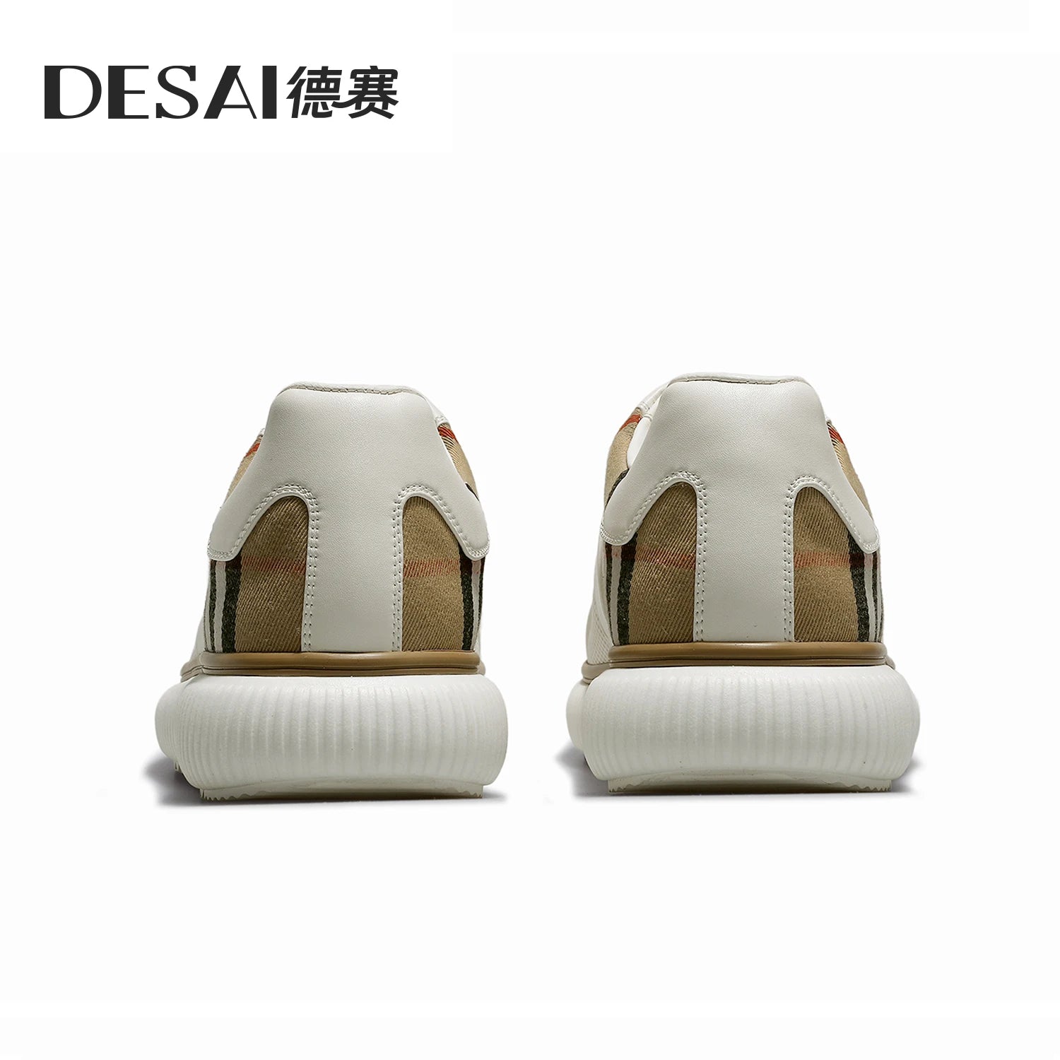 DESAI Soft sole sports plimsolls slip-on breathable perforated men's casual shoes