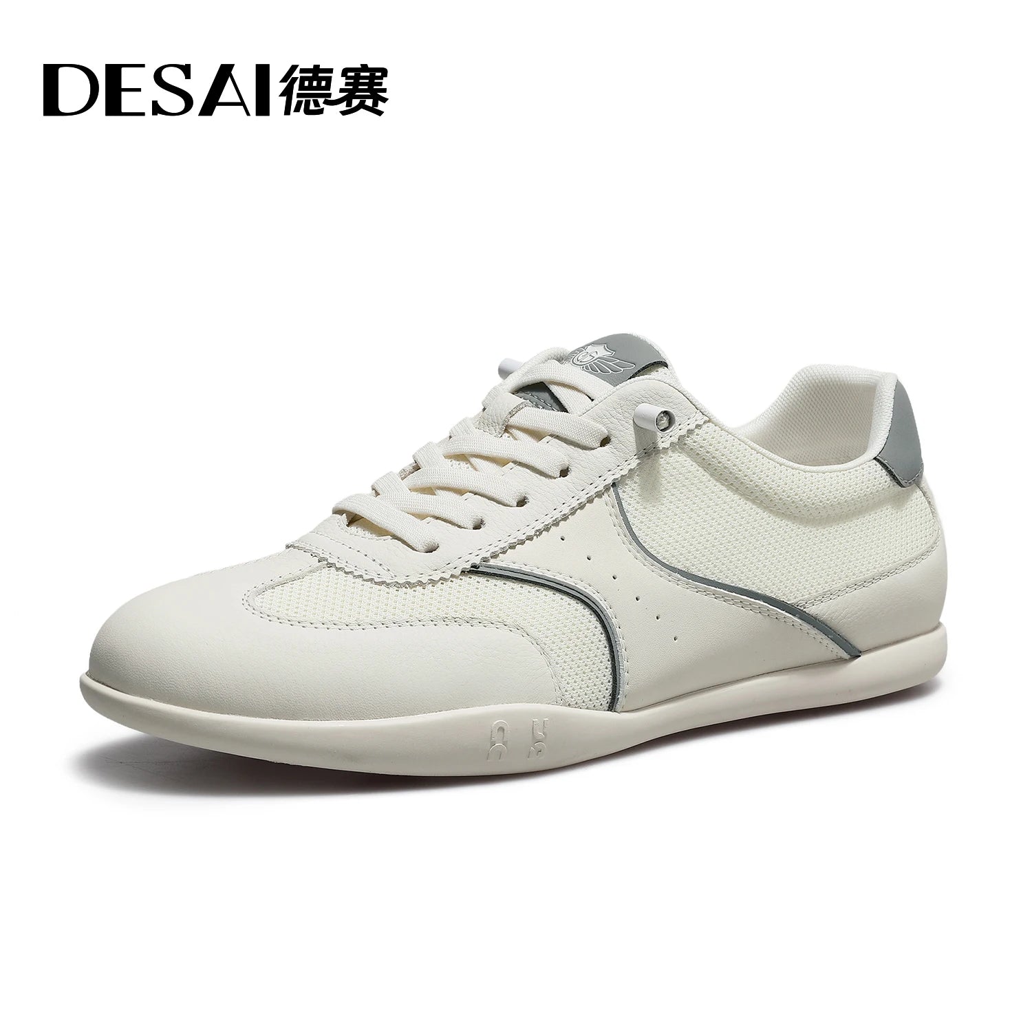 DESAI Men's casual shoes with breathable mesh surface and lightweight sole; versatile and comfortable with soft sole
