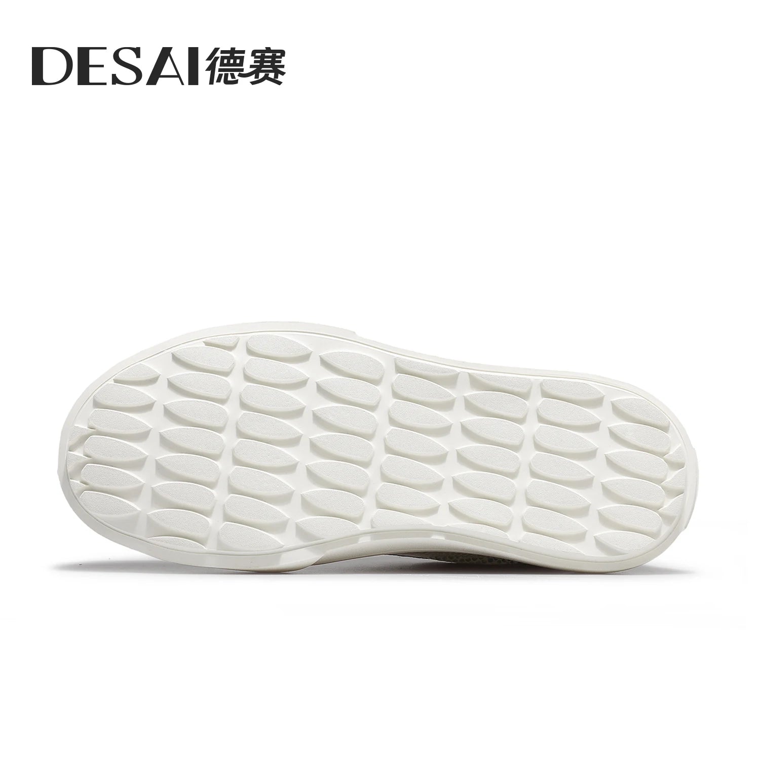 DESAI Leather lightweight casual shoes for men; breathable white shoes