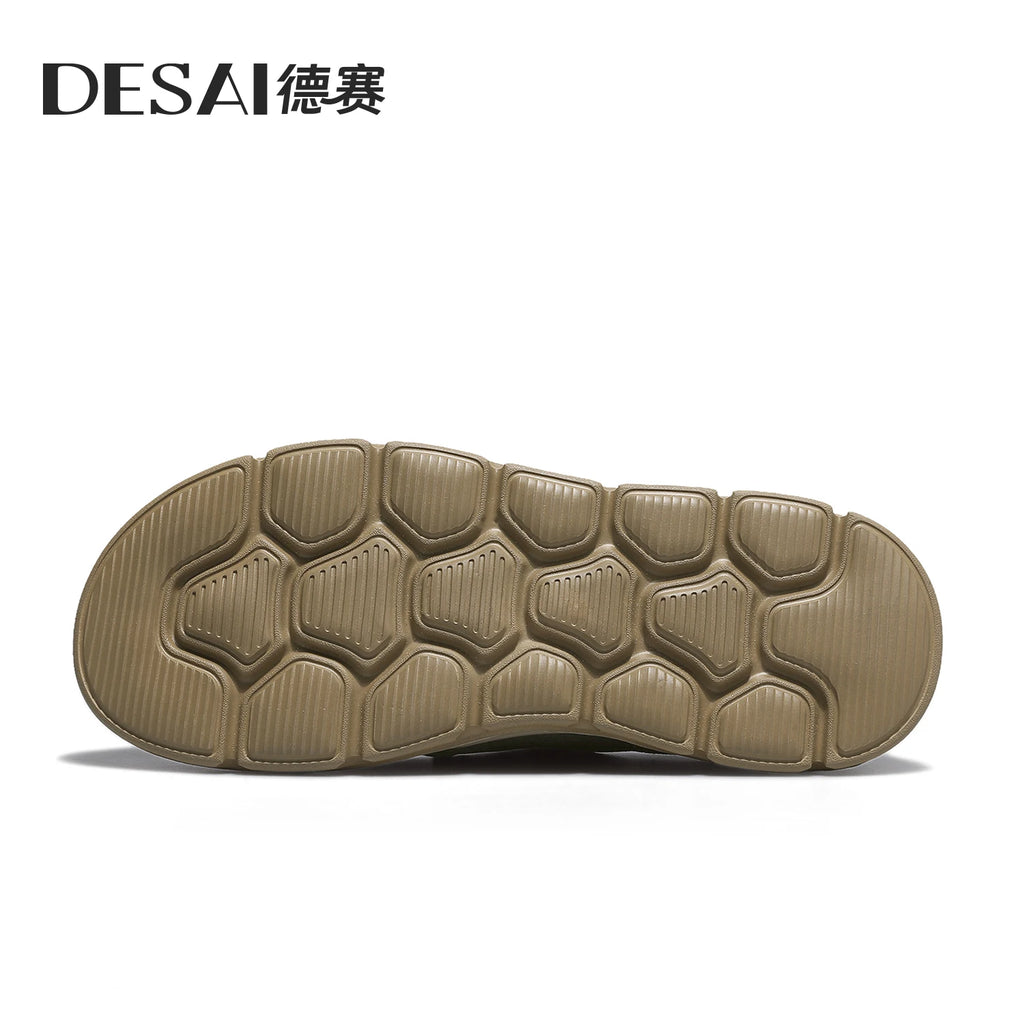 DESAI Breathable slip-on casual shoes for men with a light and soft sole; versatile footwear