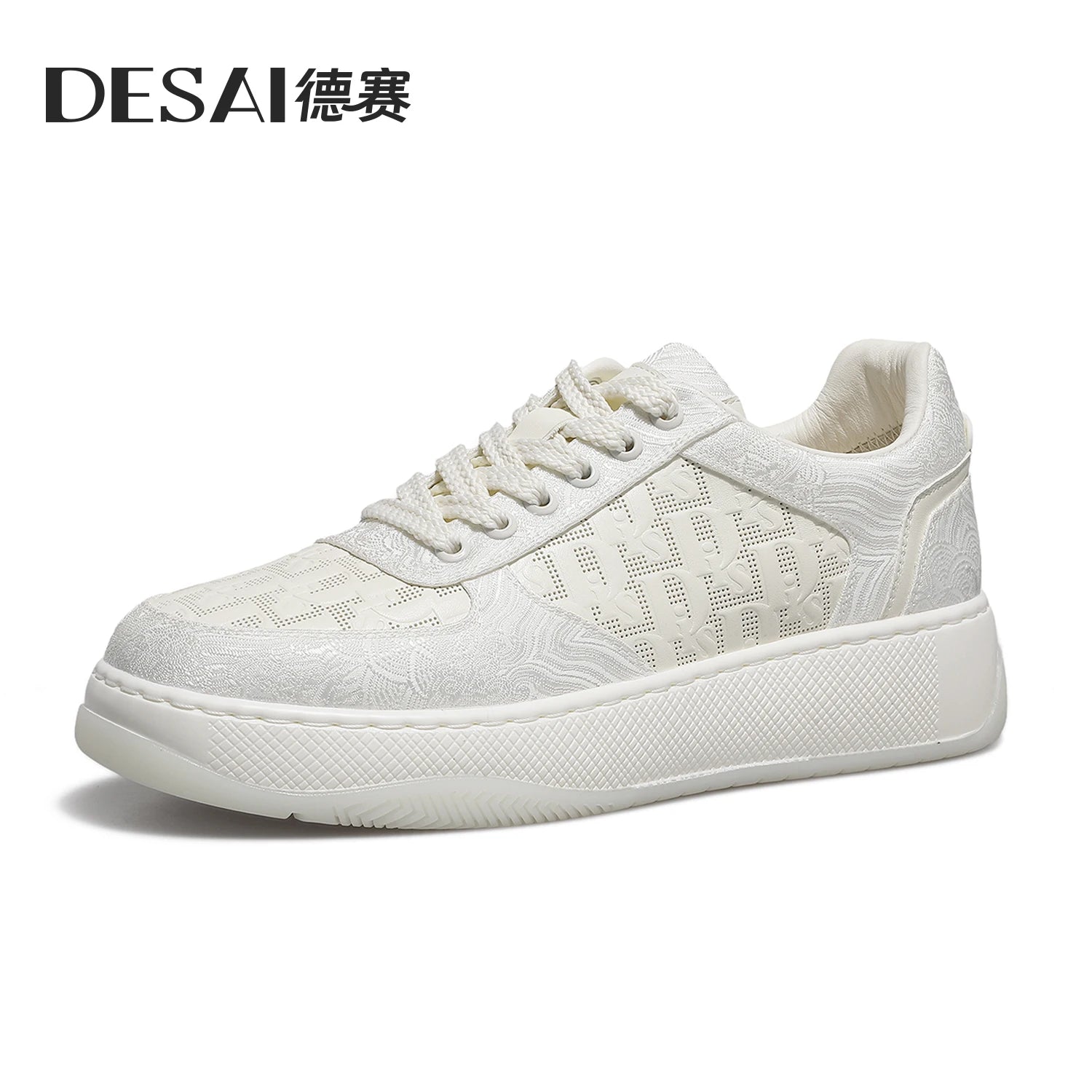 DESAI Eastern embroidery spring low-top men's low-top casual shoes versatile breathable fashionable men's shoes