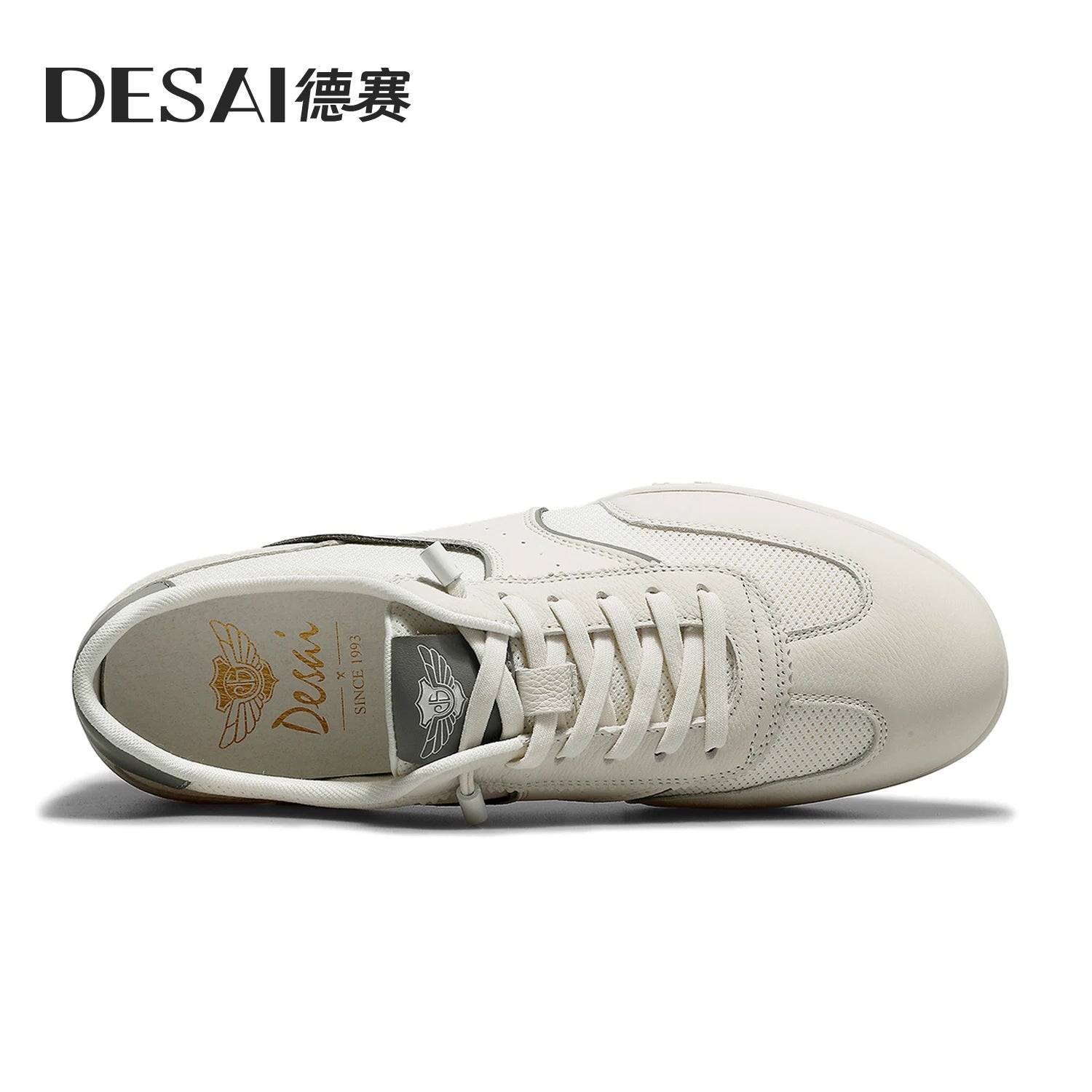 DESAI Men's casual shoes with breathable mesh surface and lightweight sole; versatile and comfortable with soft sole