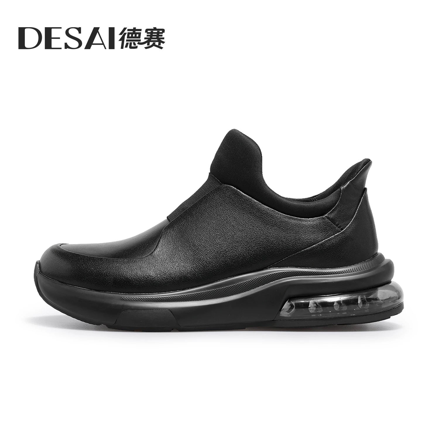 DESAI Slip-on soft sole casual shoes genuine leather sports shoes versatile commuting shoes for men