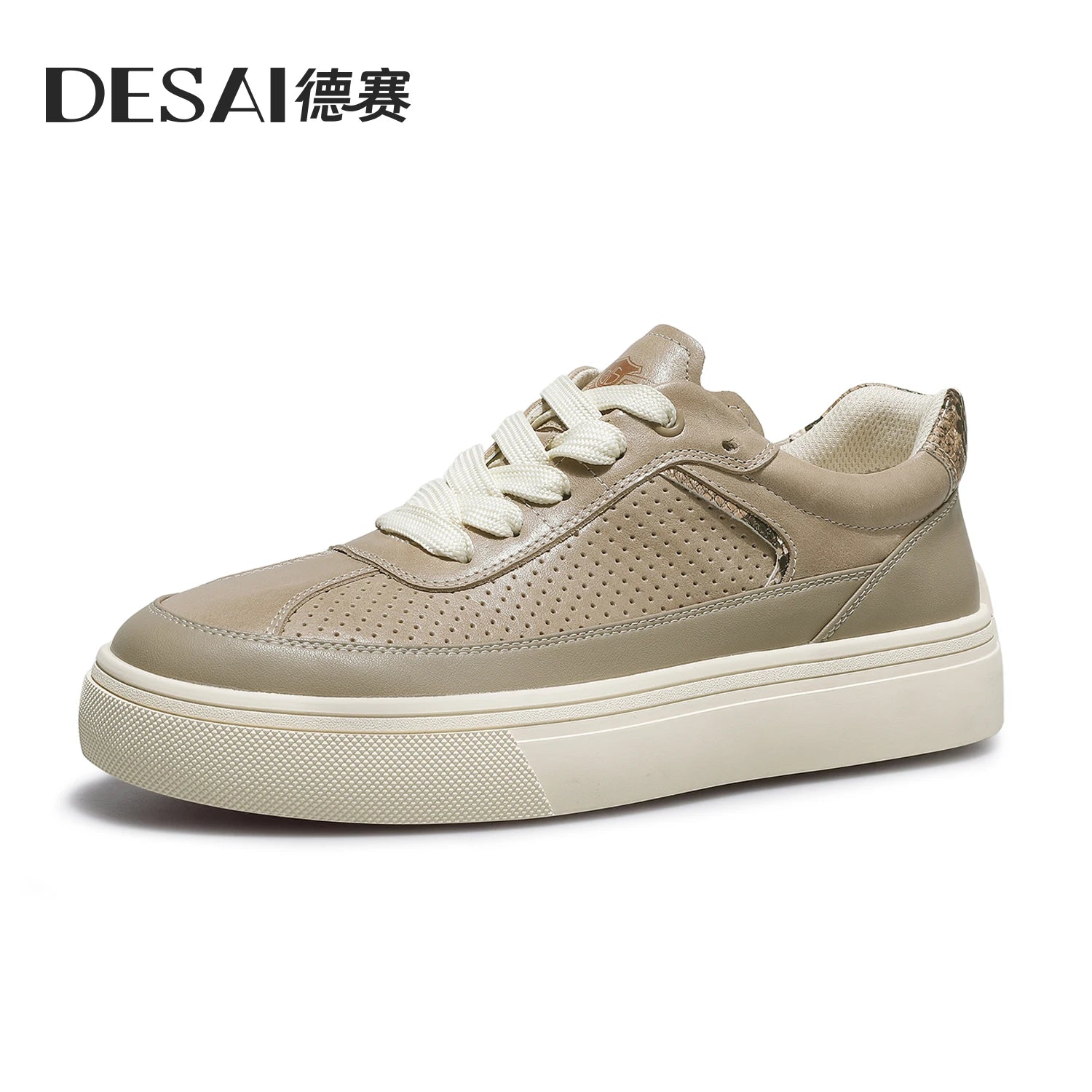 DESAI Leisure board fashion versatile perforated breathable anti-slip trend men's shoes