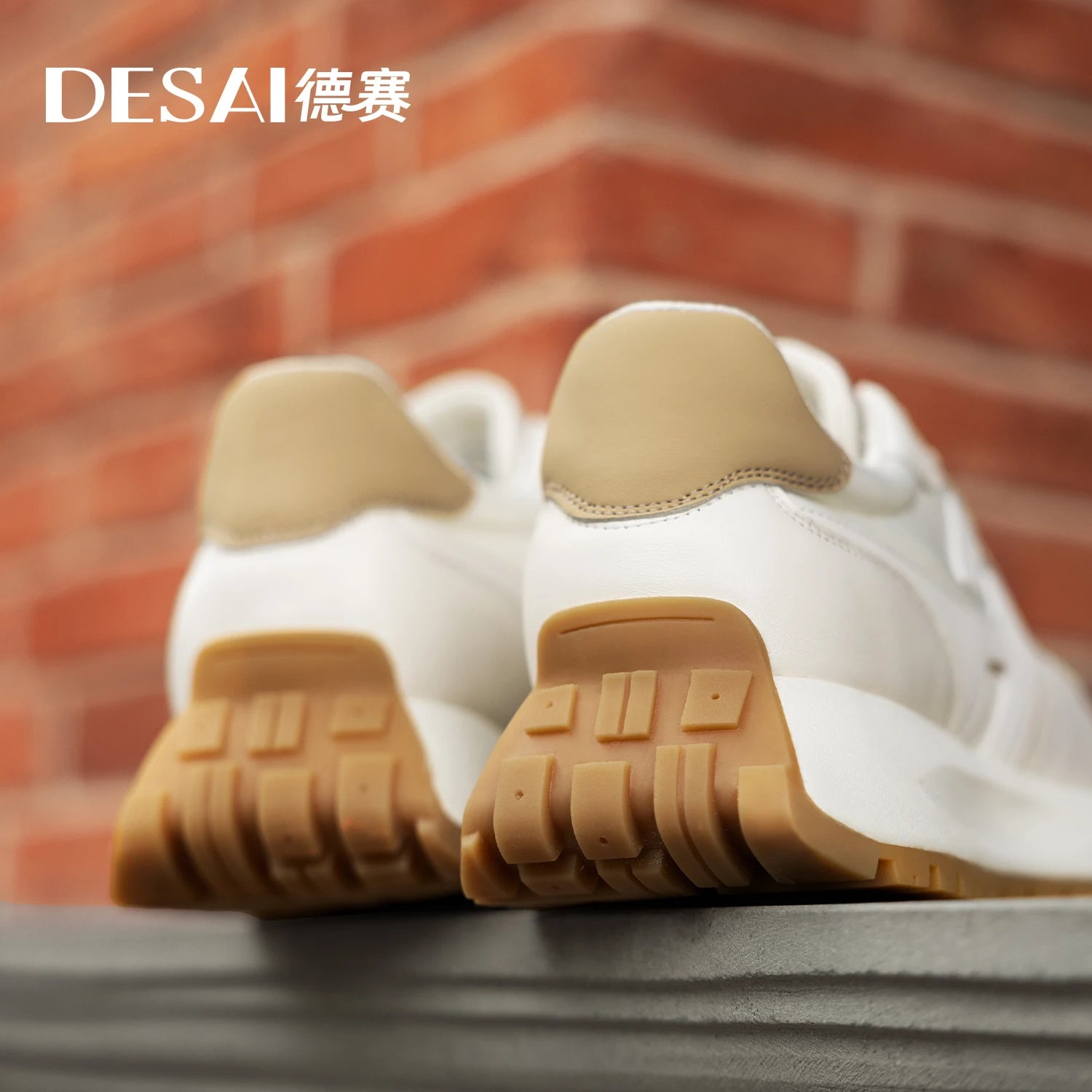 DESAI Men Casual Shoes Real Leather Designer Light Male Sneakers Laces Up Breathable New Arrival Hot Selling