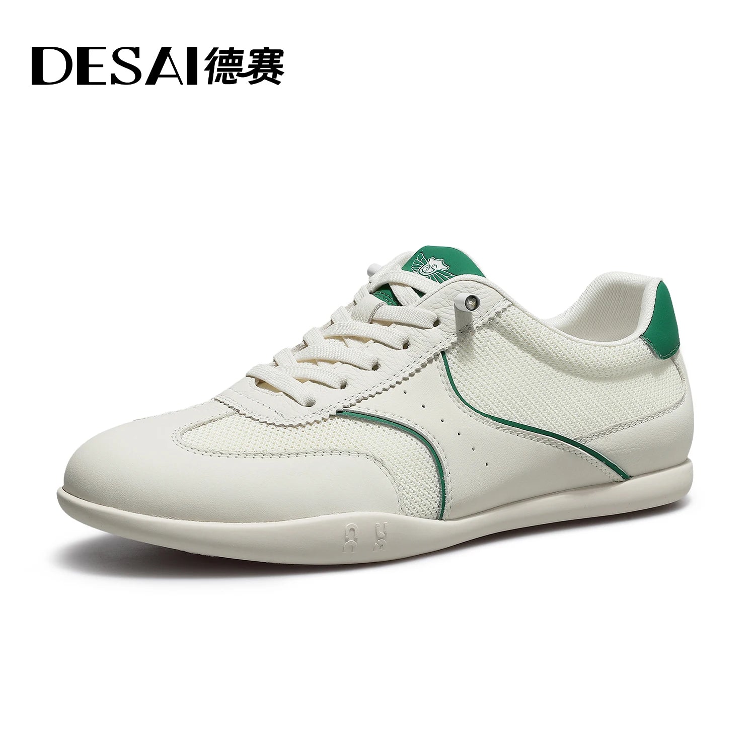 DESAI Men's casual shoes with breathable mesh surface and lightweight sole; versatile and comfortable with soft sole