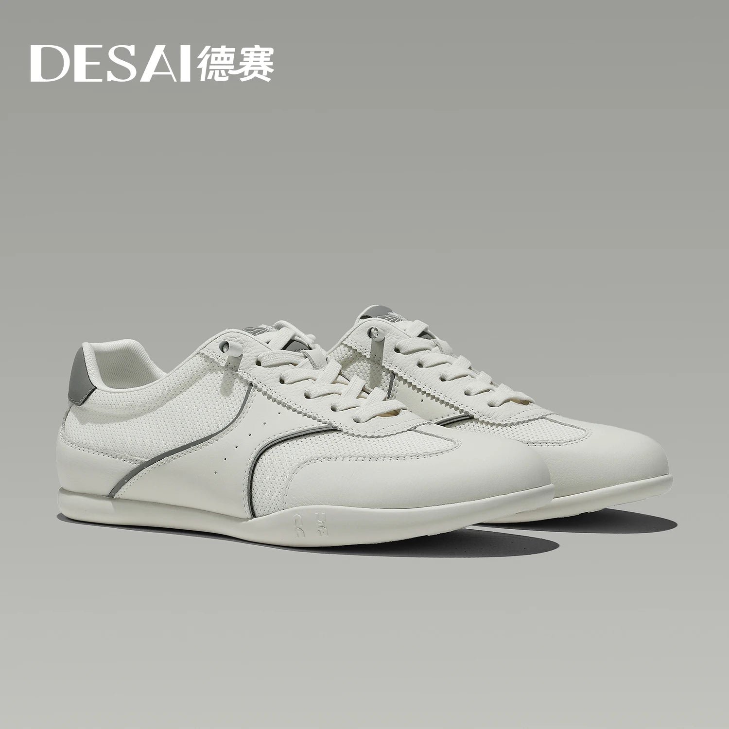 DESAI Men's casual shoes with breathable mesh surface and lightweight sole; versatile and comfortable with soft sole