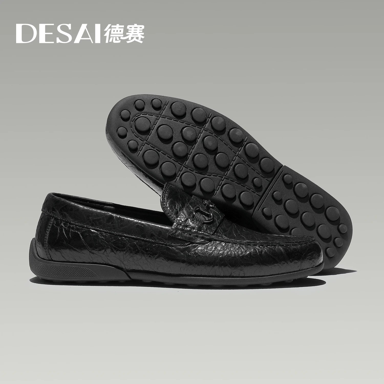 DESAI Breathable mesh shoes; lightweight, soft sole, sports casual shoes, low-top, scratch-resistant men's running shoes.