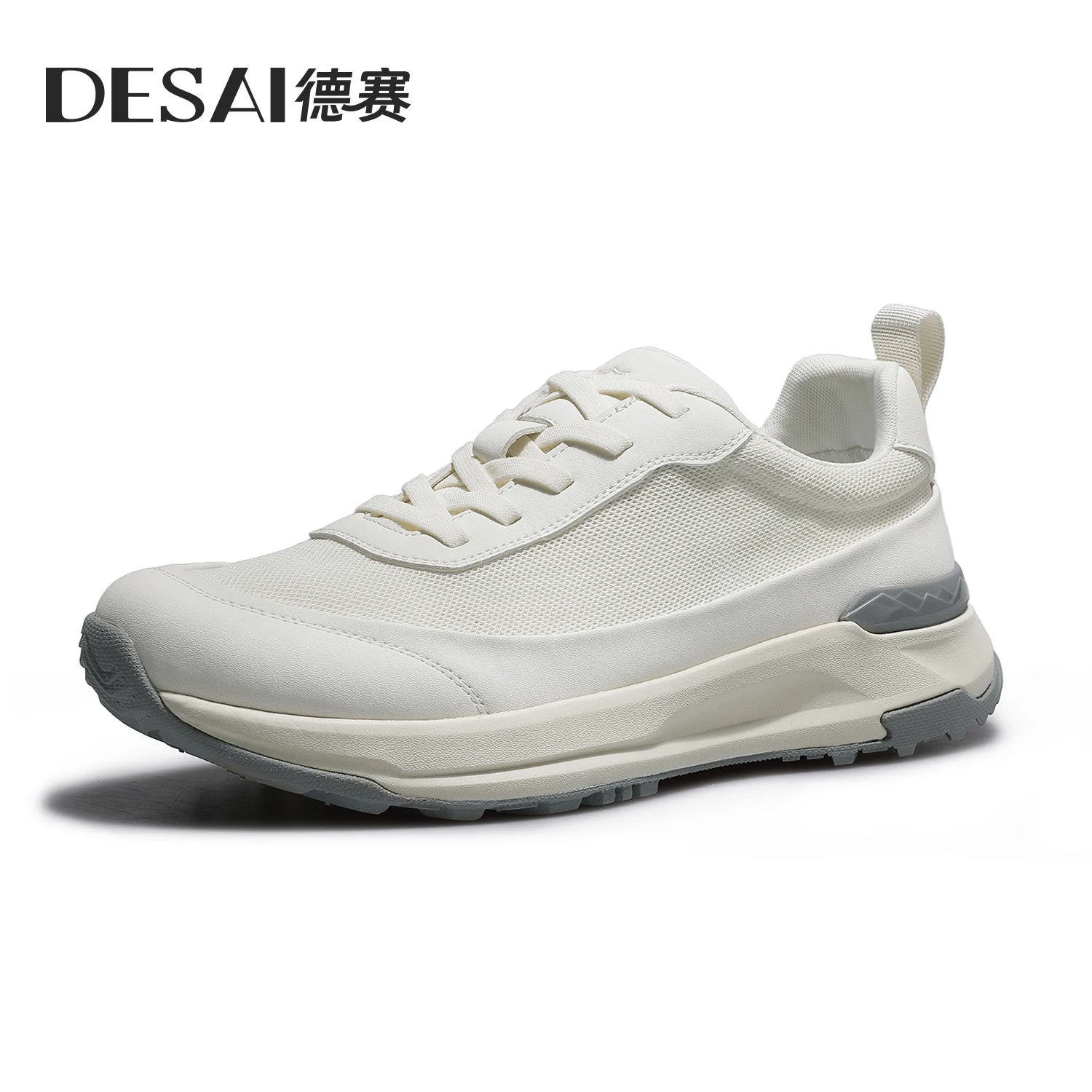 DESAI Breathable mesh surface sports leisure shoes; lightweight soft sole versatile commuting shoes