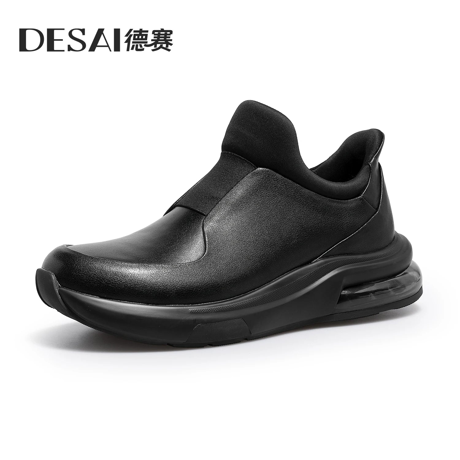DESAI Slip-on soft sole casual shoes genuine leather sports shoes versatile commuting shoes for men
