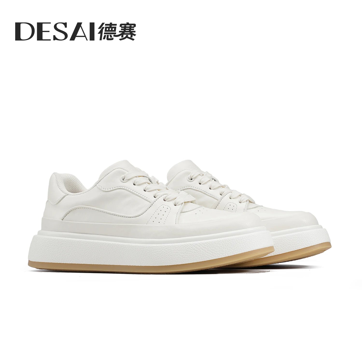 DESAI Genuine leather men's comfortable soft sole casual shoes breathable versatile sports men's shoes