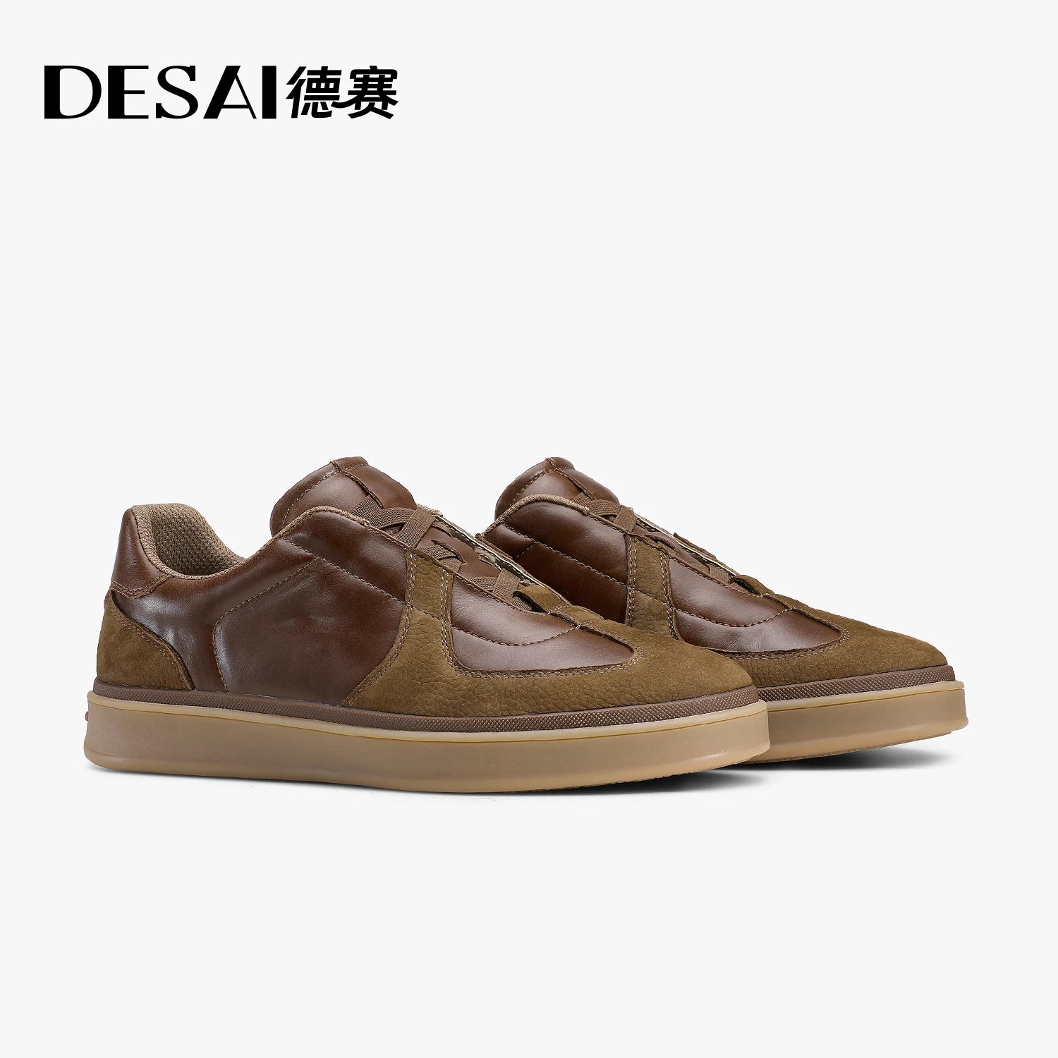 DESAI Retro versatile lightweight casual plimsoll shoes for men; slip on, no laces, comfortable for commuting