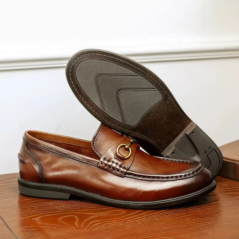 DESAI Loafers For Men Luxury Brand Genuine Leather Casual Driving Shoes Fashion Work Designer 2025 New Arrival Original