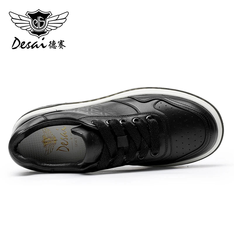 DESAI Casual board shoes, versatile thick soled sports shoes, men's shoes, minimalist