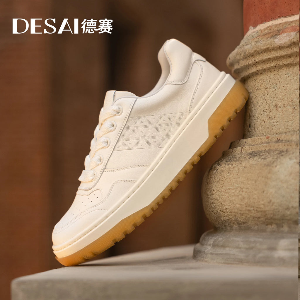 DESAI Casual board shoes, versatile thick soled sports shoes, men's shoes, minimalist