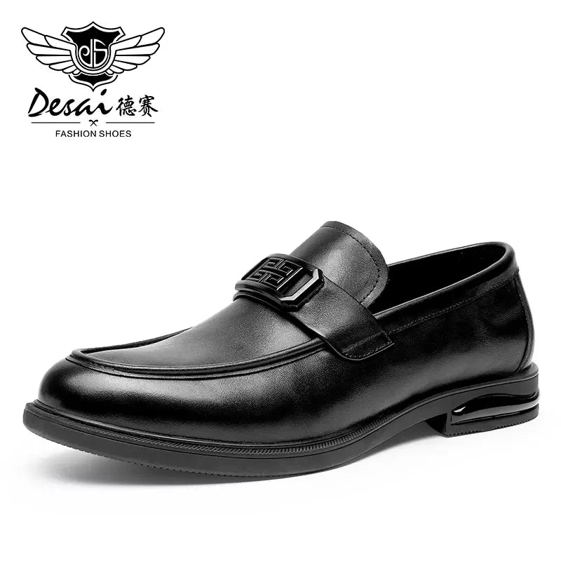 DESAI Loafers For Men Luxury Brand Genuine Leather Casual Driving Shoes Fashion Work Designer 2025 New Arrival Original