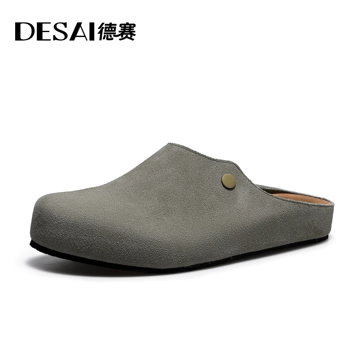 DESAI Breathable slippers for men cool and comfortable with a wrapped toe design