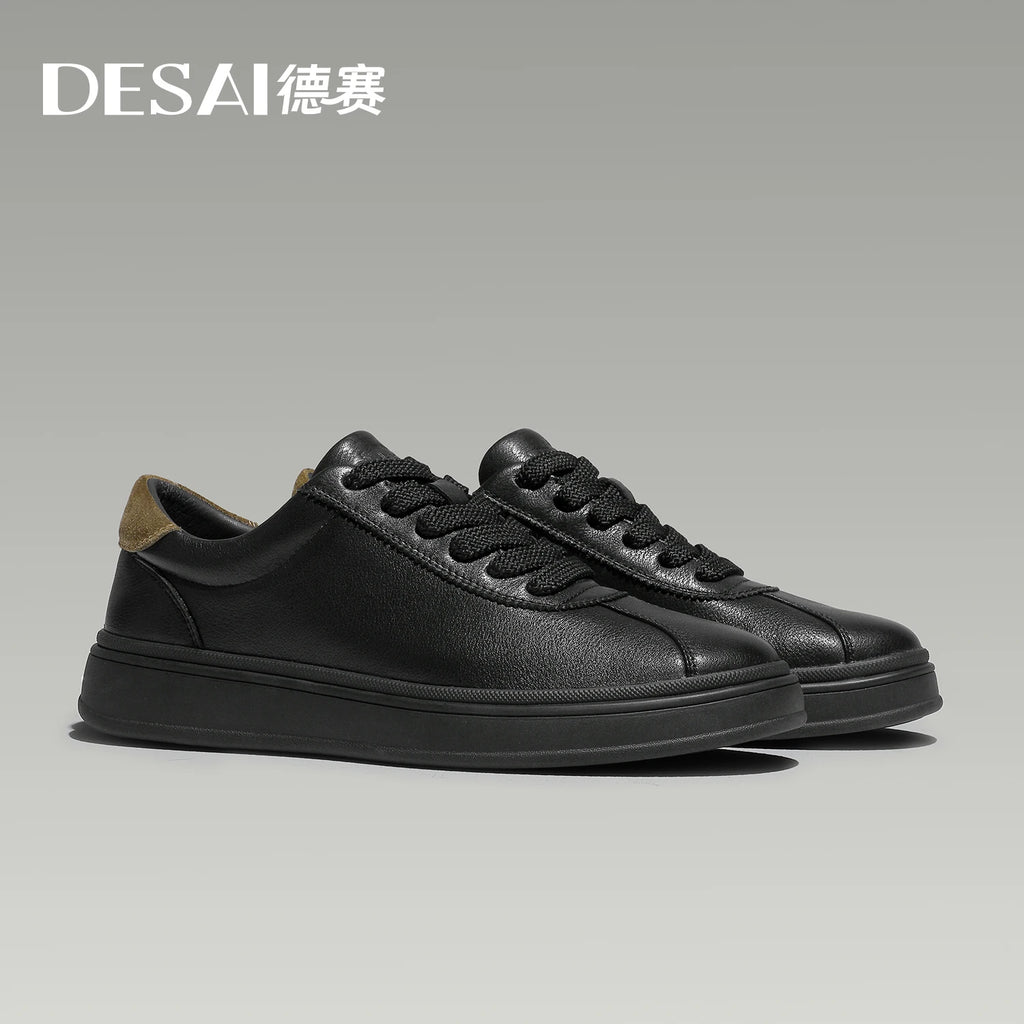 DESAI Casual skate shoes for men; versatile fashion shoes for men; casual thick-soled height-increasing shoes for men
