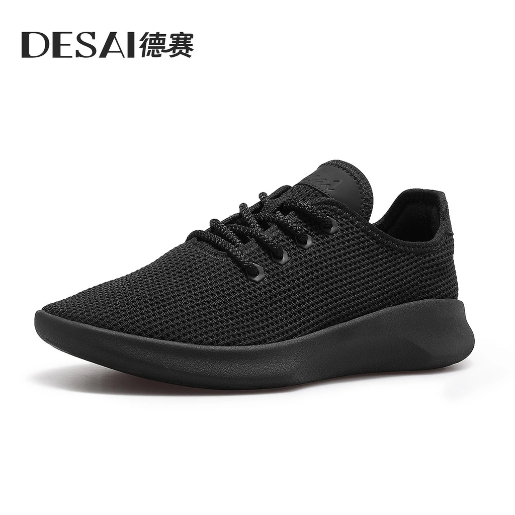 DESAI Summer breathable mesh shoes lightweight soft sole sports leisure shoes low-top scratch-resistant men's running shoes