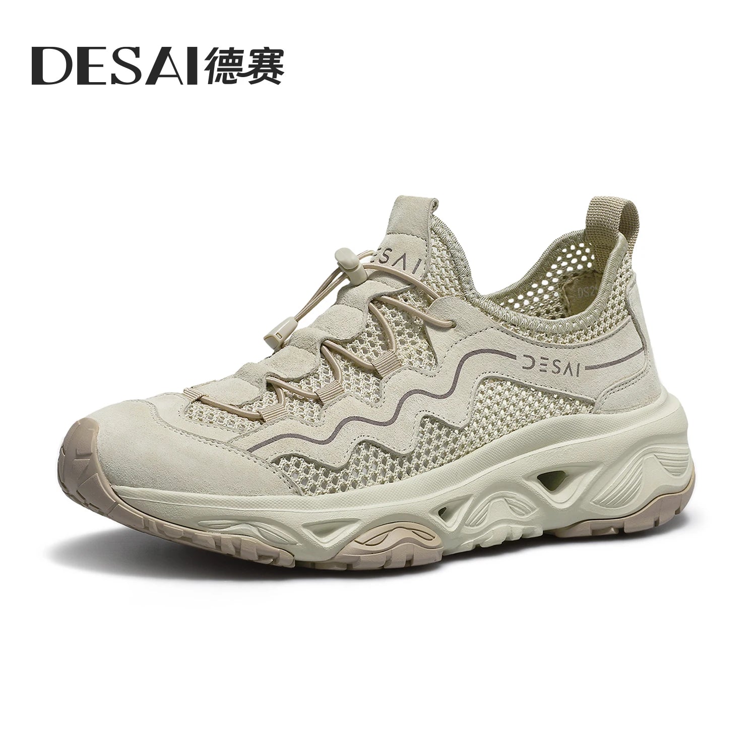 DESAI Lightweight, soft sole, breathable, outdoor leisure shoes for men, suitable for stream trekking