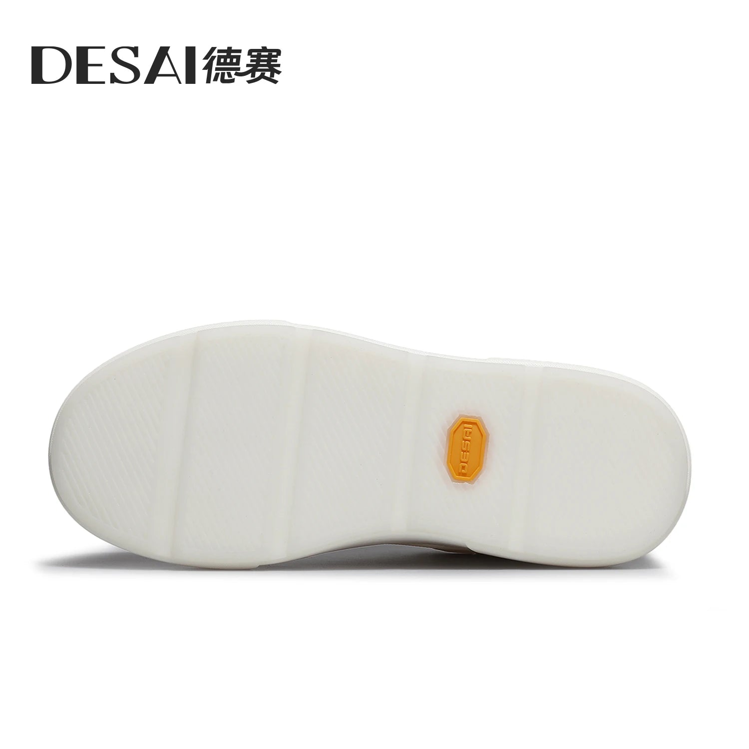 DESAI Thick-soled sports shoes for men with breathable mesh upper; summer white shoes for casual wear to add height