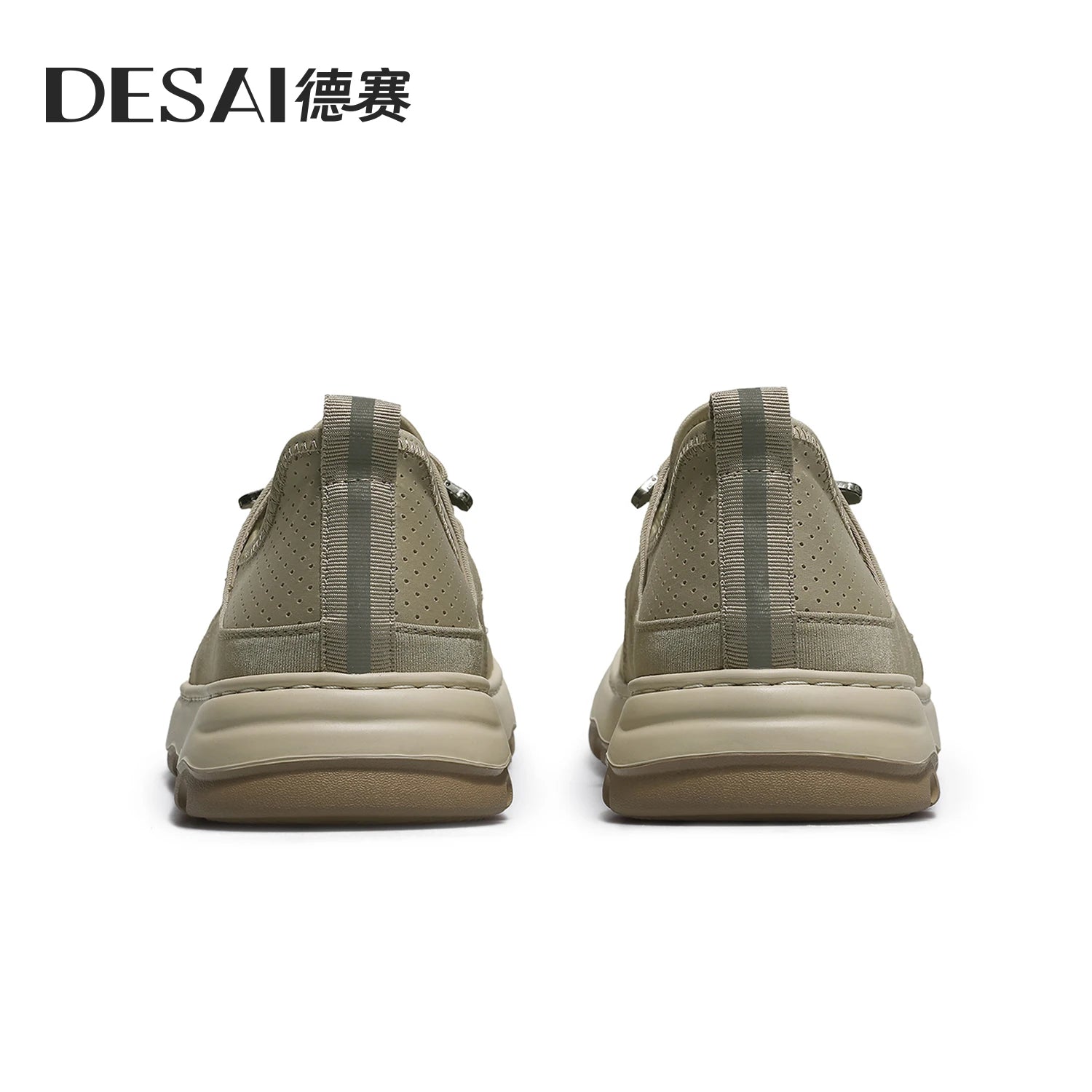 DESAI Retro casual comfortable soft sole men's shoes no lacing fashion lightweight casual shoes men's