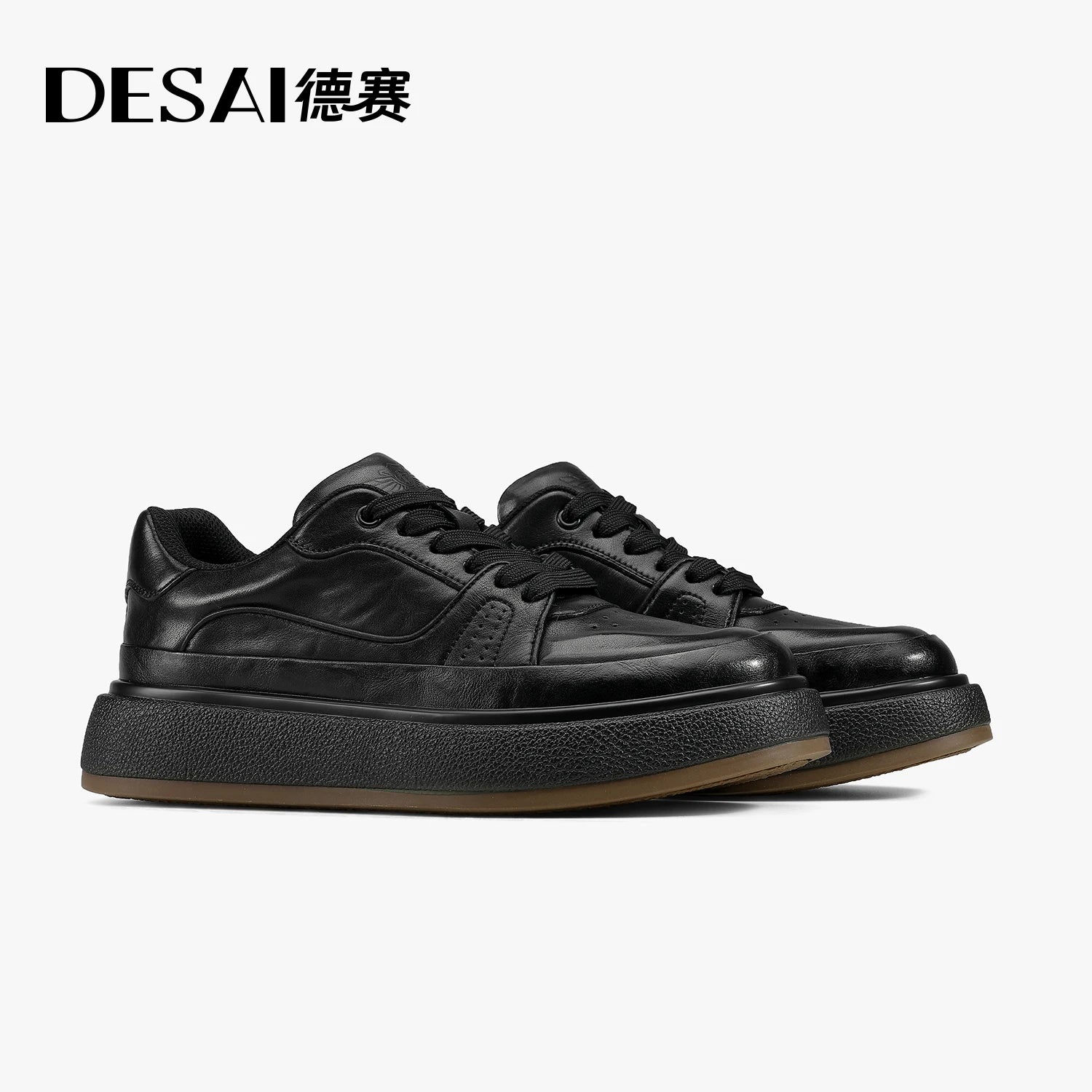 DESAI Genuine leather men's comfortable soft sole casual shoes breathable versatile sports men's shoes