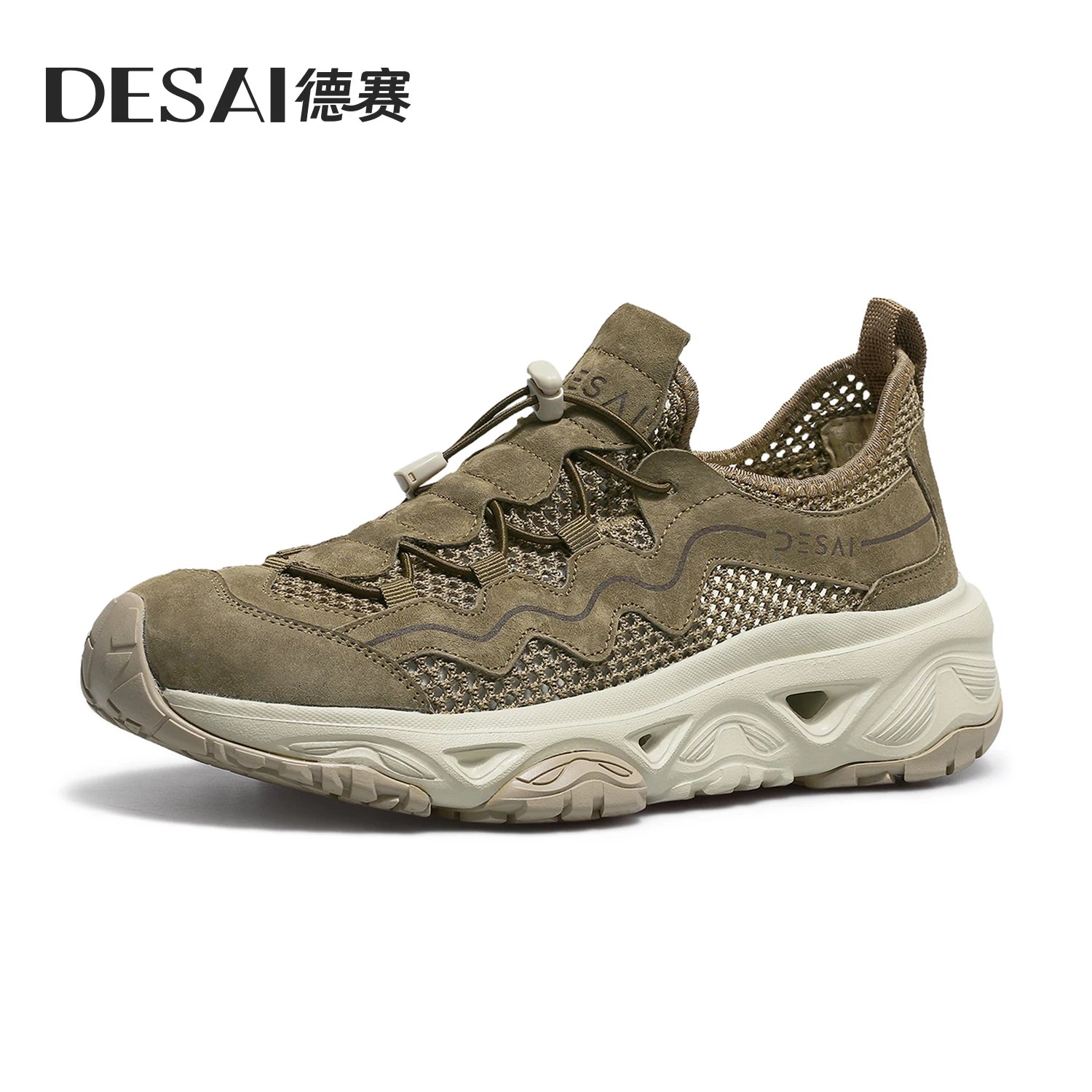 DESAI Lightweight, soft sole, breathable, outdoor leisure shoes for men, suitable for stream trekking