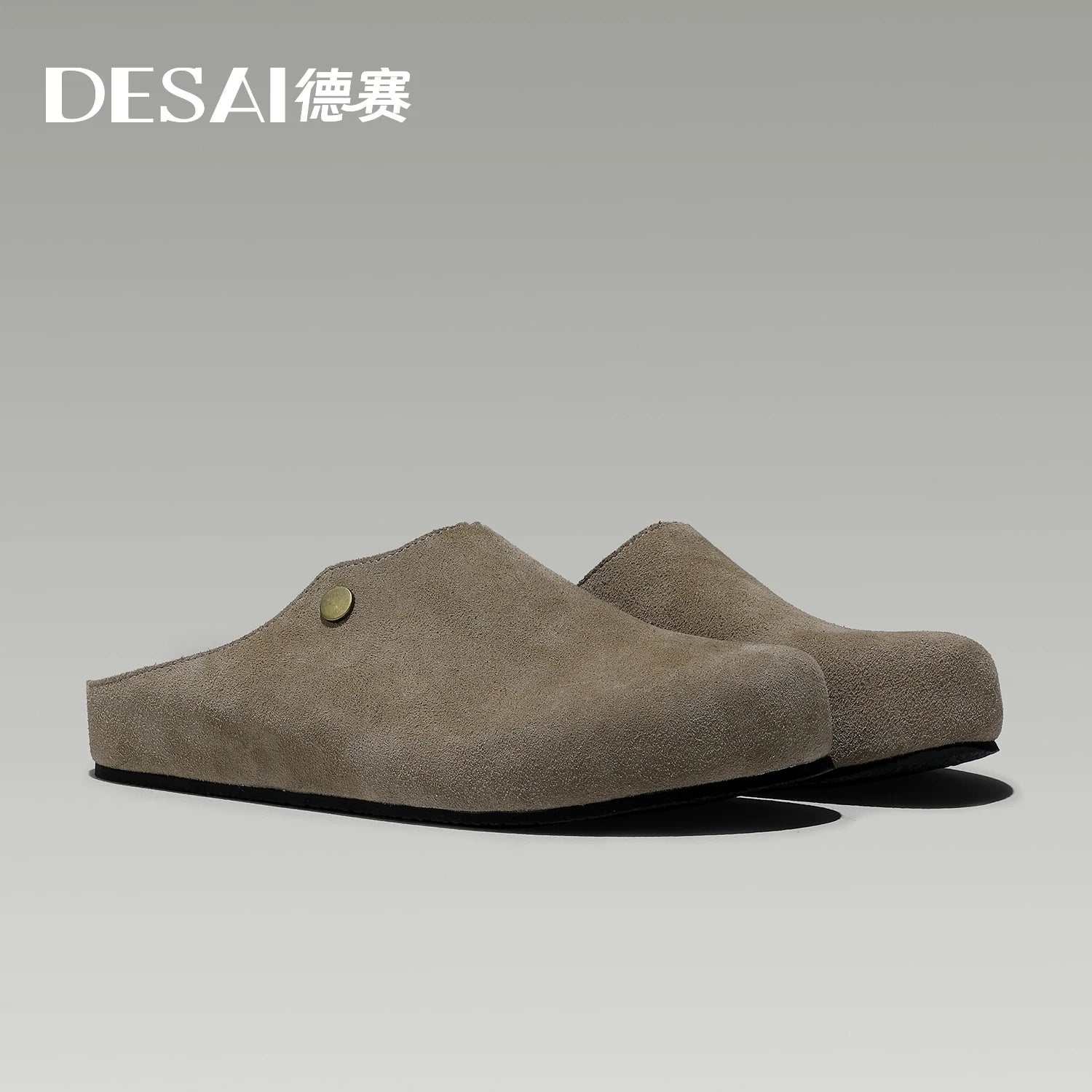DESAI Breathable slippers for men cool and comfortable with a wrapped toe design