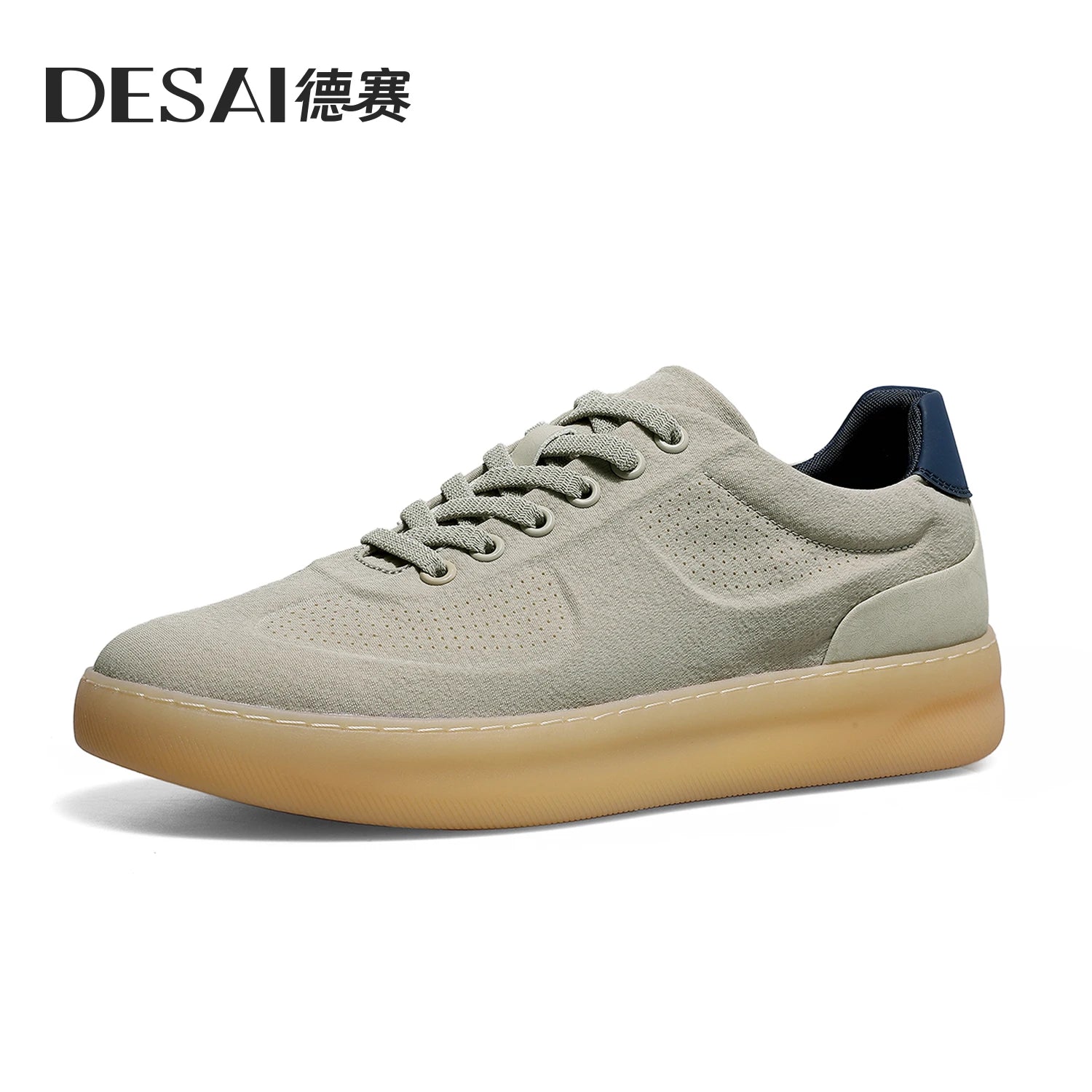 DESAI Thin and breathable casual canvas shoes with a soft sole; fashionable and lightweight sports shoes.