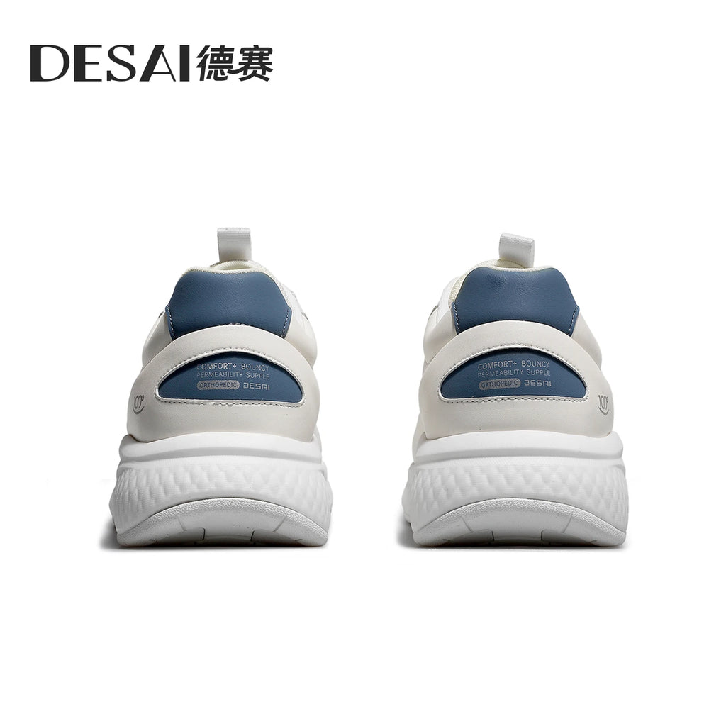 DESAI Lightweight, breathable, and cool mesh upper casual shoes with a comfortable soft sole for men