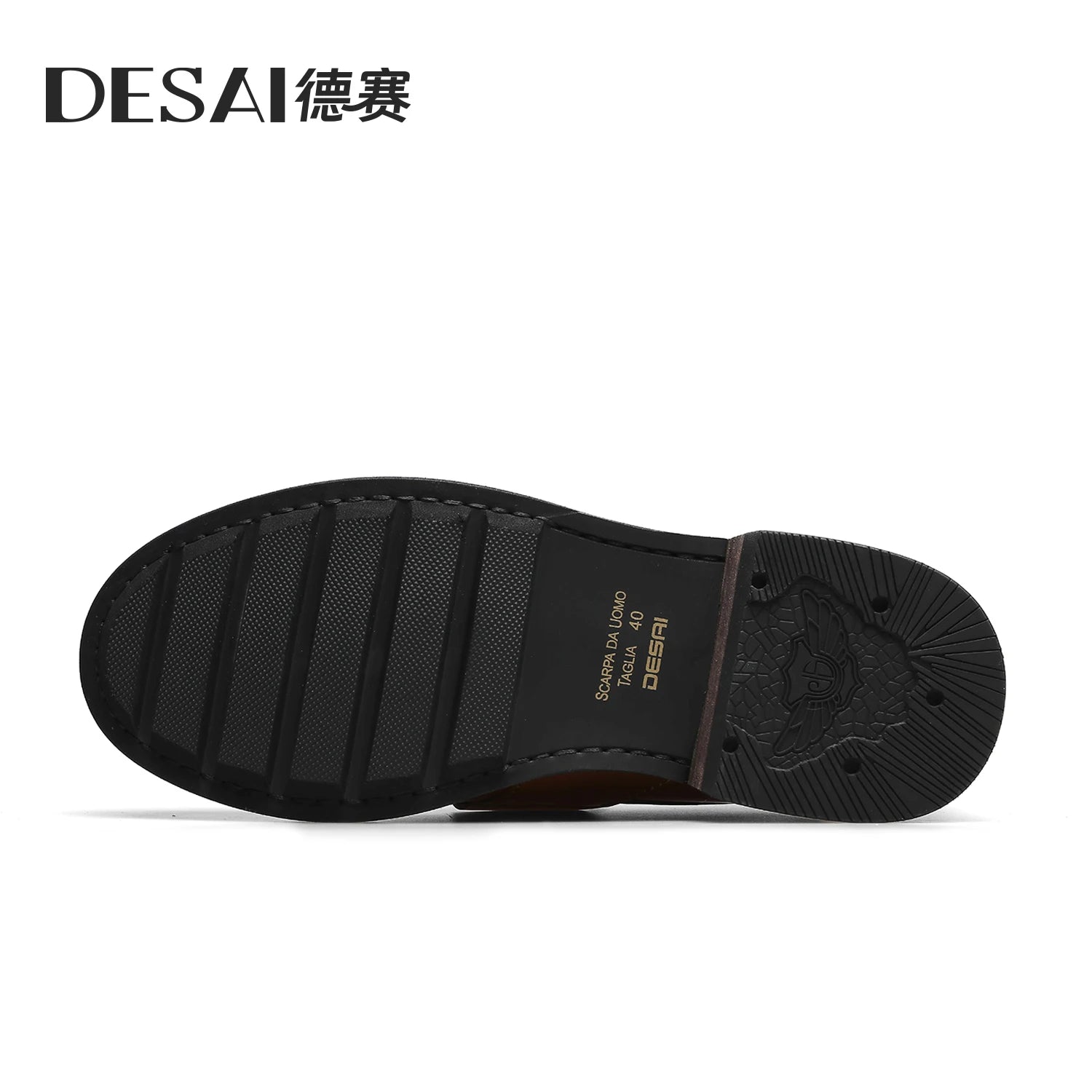 DESAI Business slip-on loafers for men; versatile casual shoes for commuting; breathable leisure British style.