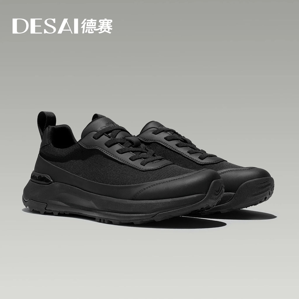 DESAI Breathable mesh surface sports leisure shoes; lightweight soft sole versatile commuting shoes
