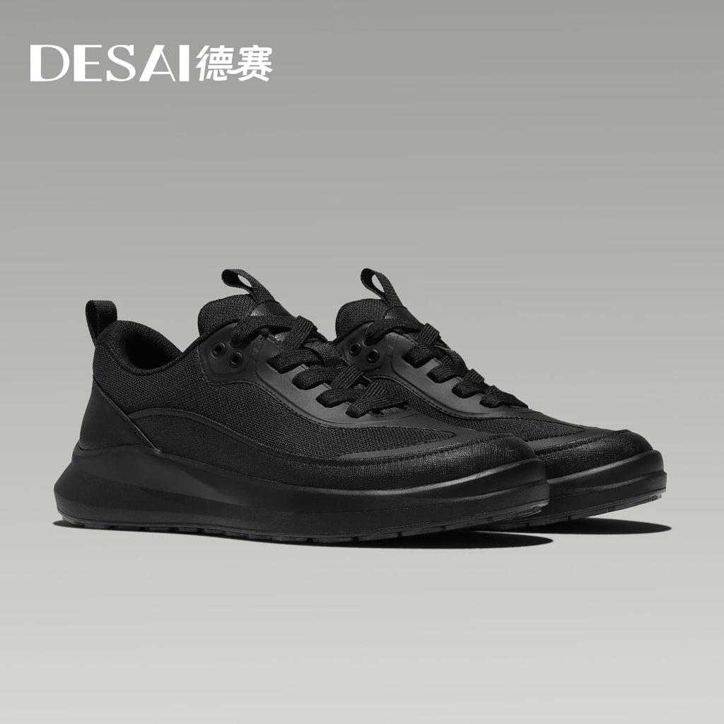 DESAI Breathable men's casual shoes with soft soles for comfortable sports and running shoes for commuting