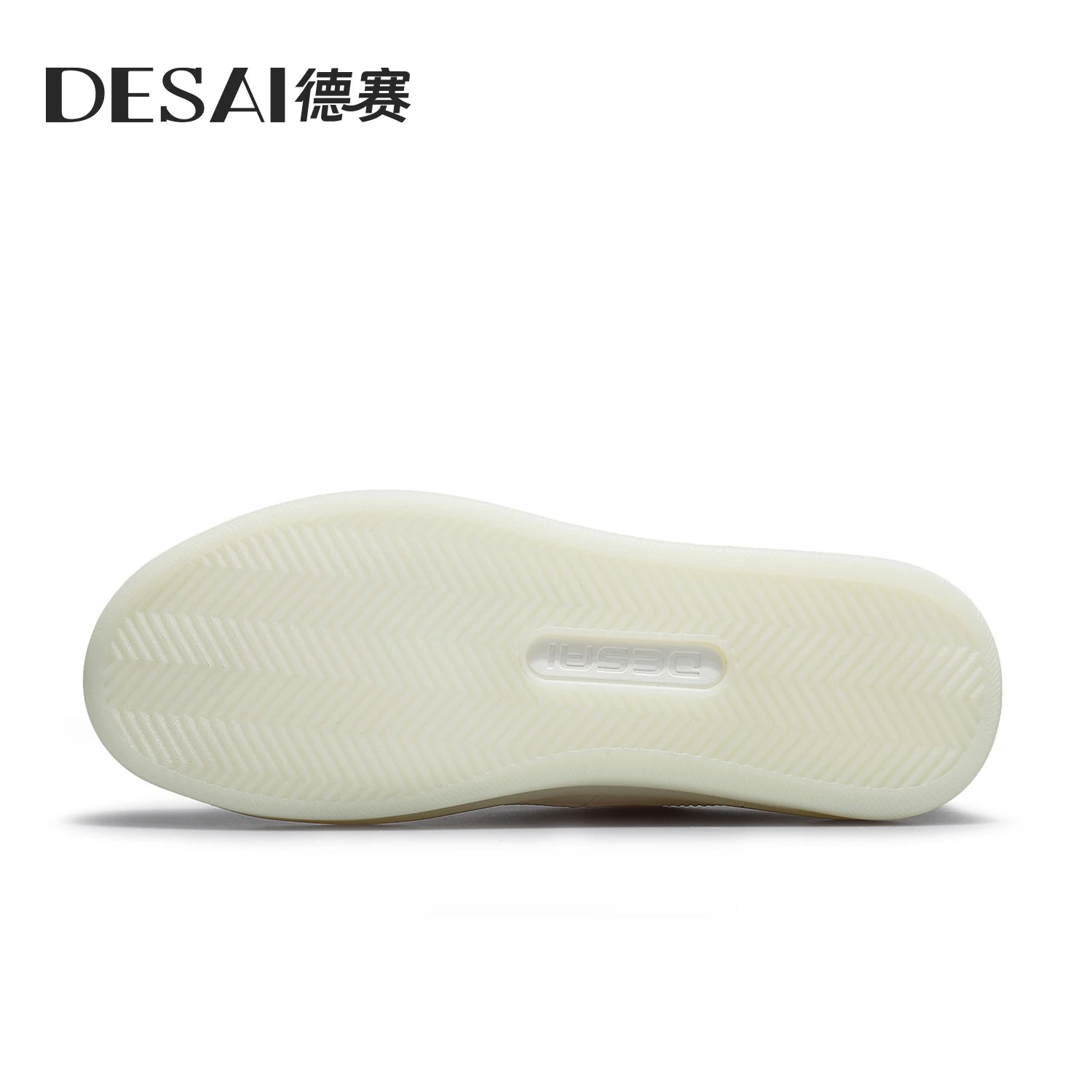 DESAI Punch hole breathable shoes soft sole lightweight men's leisure plimsolls versatile white shoes